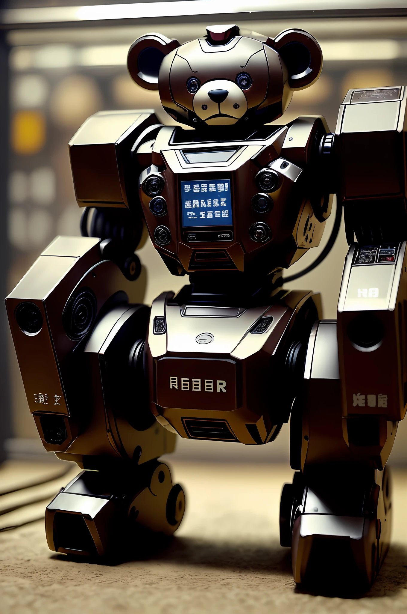 teddy bear, robot, machine, machine, cute, strong