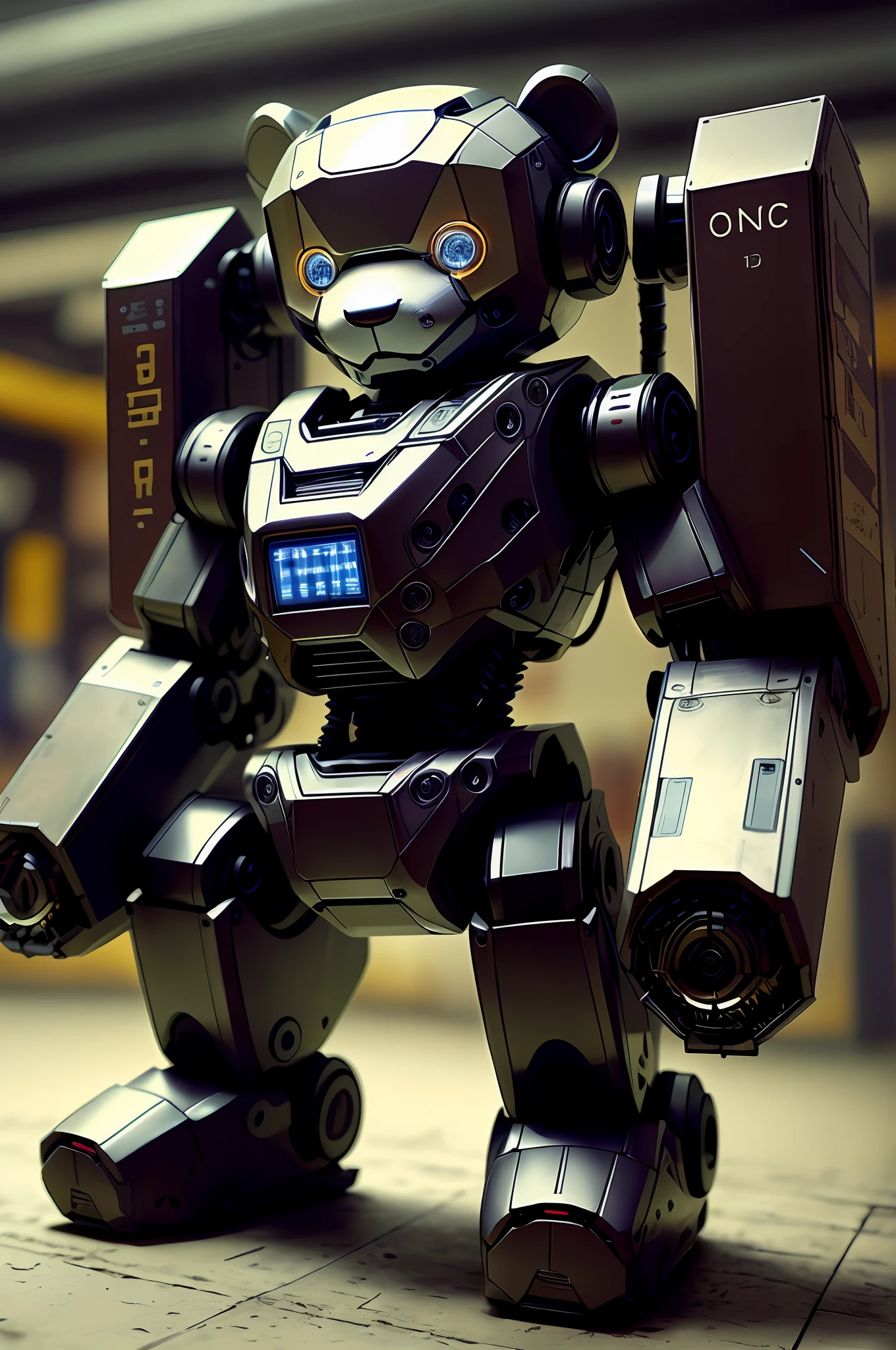 teddy bear, robot, machine, machine, cute, strong