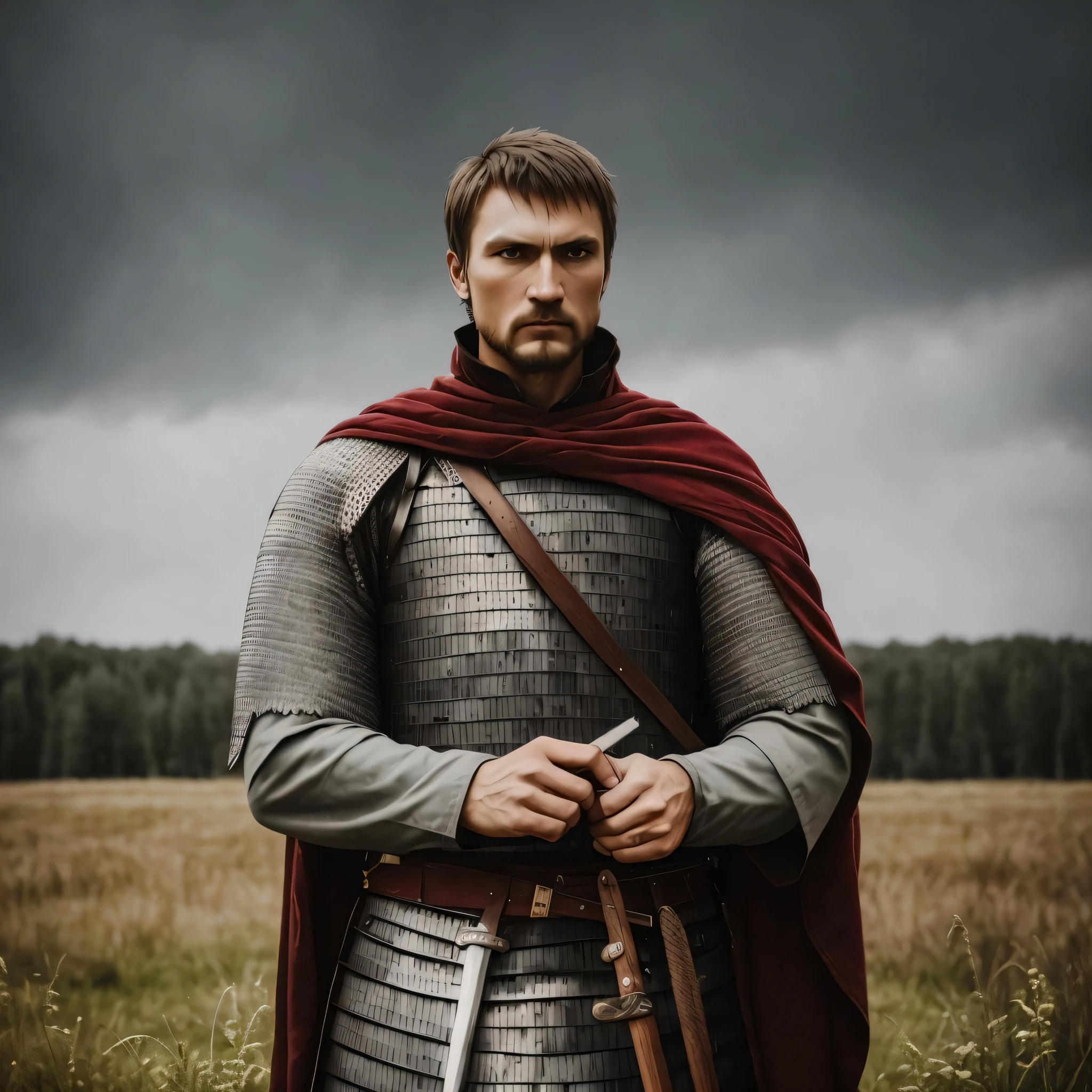 a man slavic warrior, high quality, 8k, photo