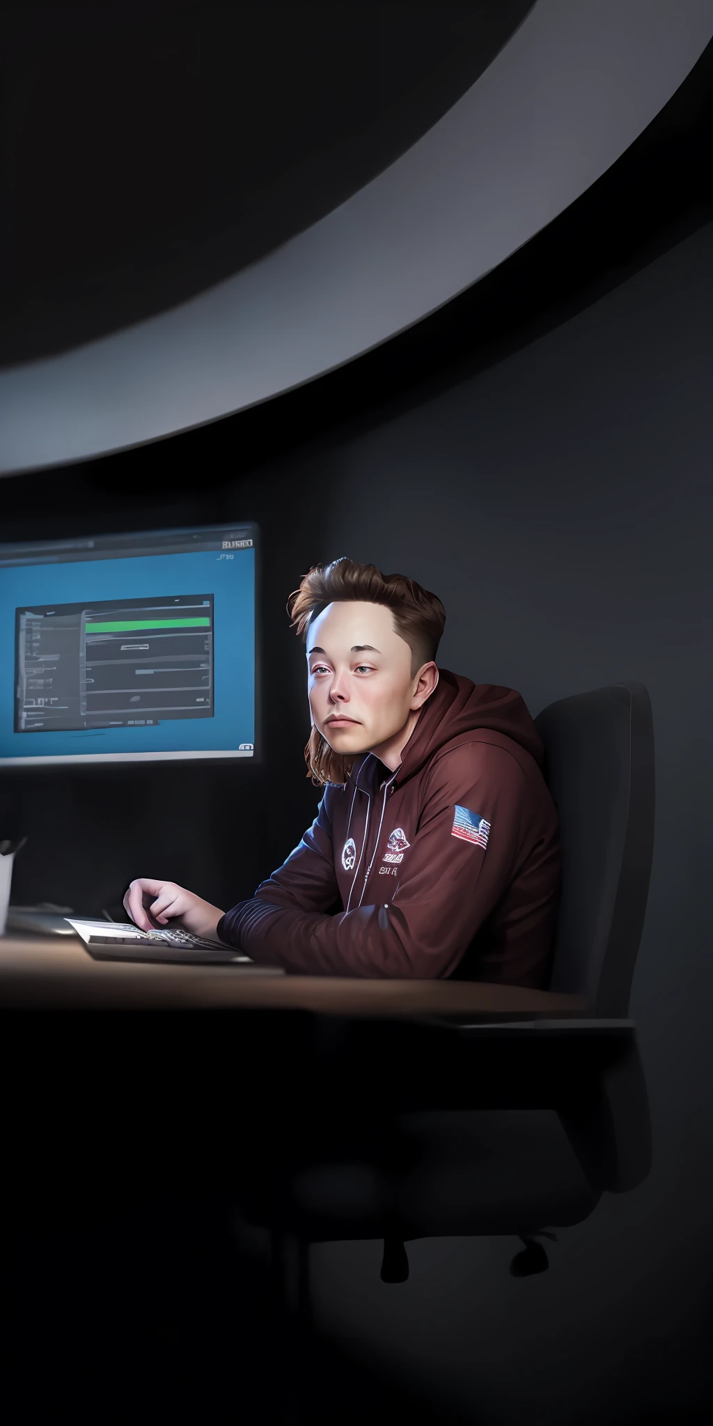Elon musk Supinators look , dailty look