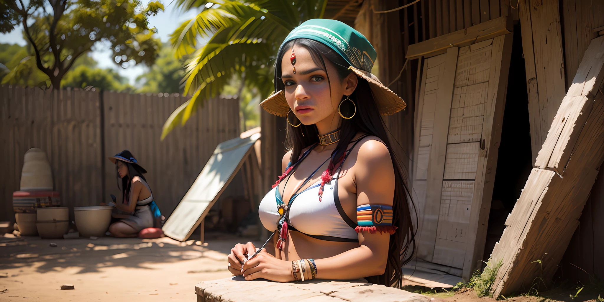 Brazilian indigenous woman --auto
