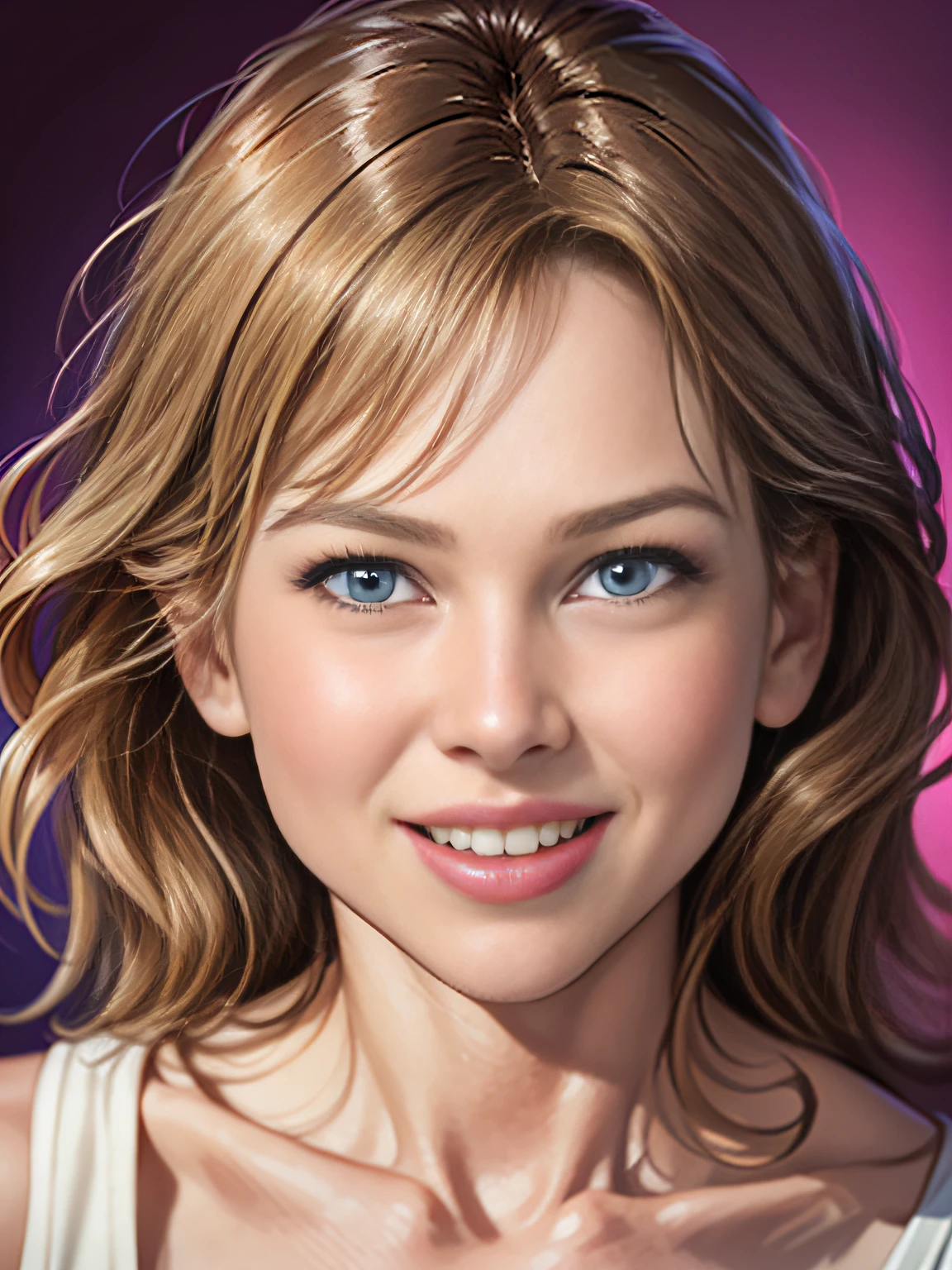 (Renée Zellweger), (realistic)(light and perfect smile: 1.5), (well-defined eyes, original), only the face, (best quality: 1.5).