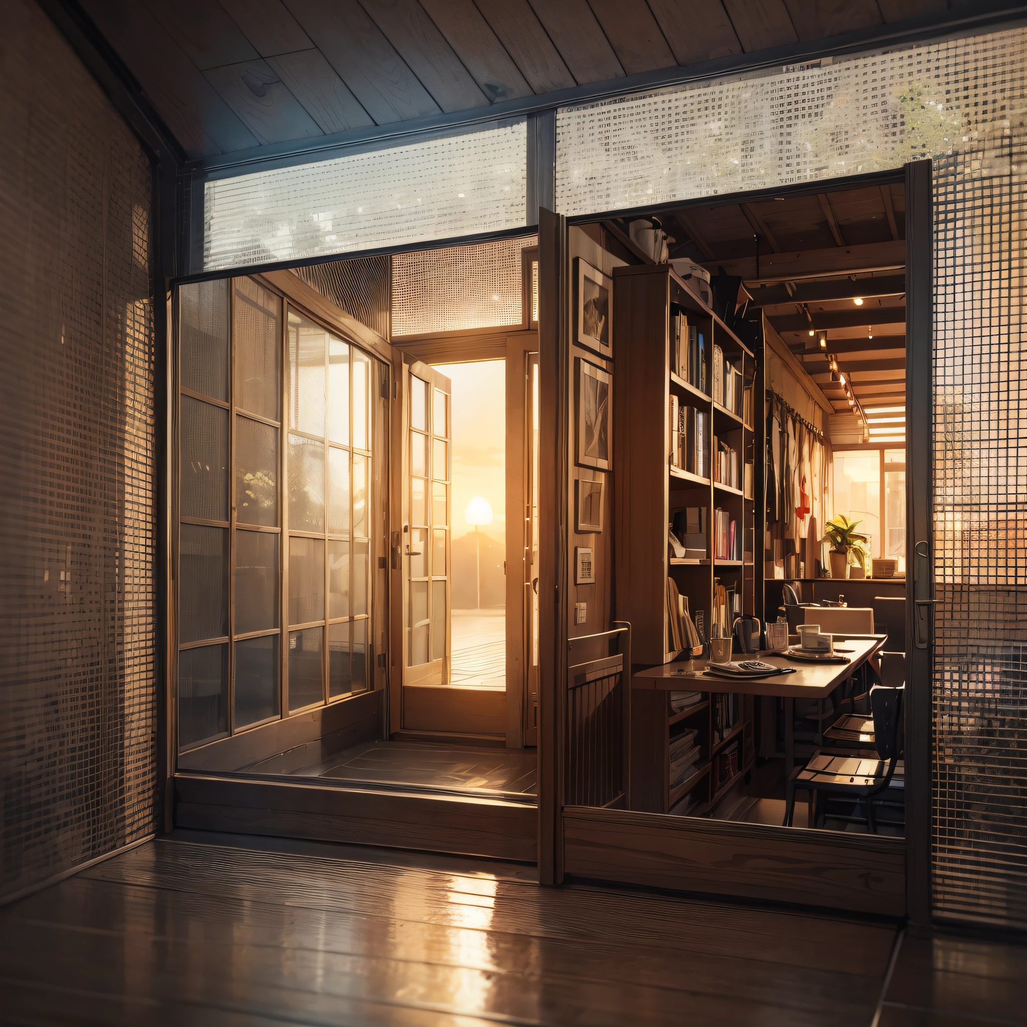 Absurd resolution, high resolution, (masterpiece: 1.4), hyperdetail, den, warm and welcoming, light