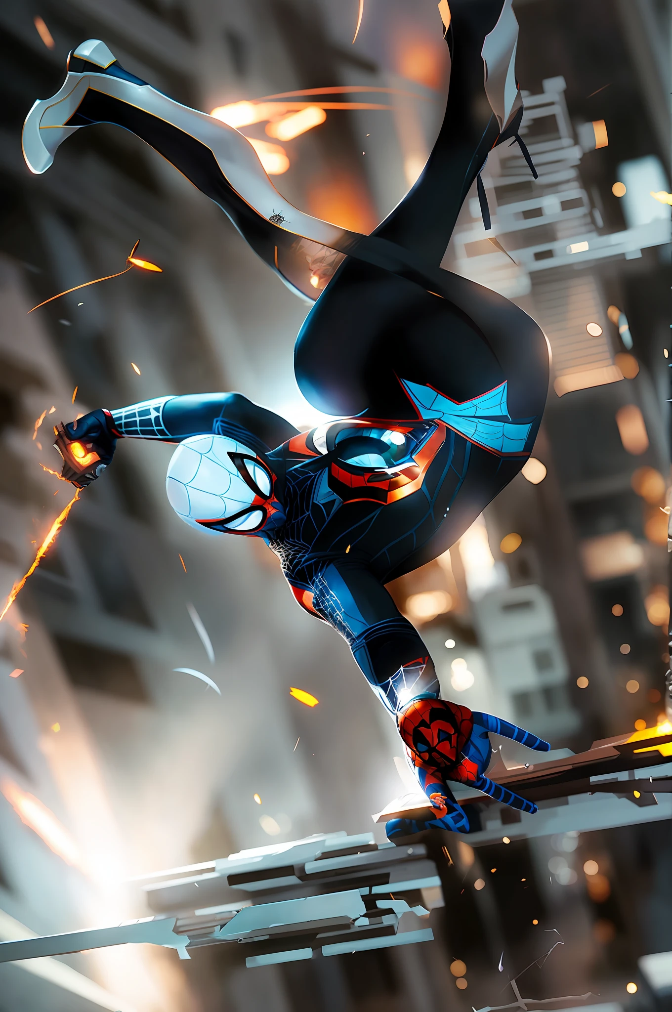 Arakfi Woman in Spider - On the Street, (Spider Woman)), by Jason Chen, Very Detailed Art Germ, IG Model | artgerm, Highly detailed exquisite fan art, Spider - Girl in sexy spider suit flying in the air, Highly detailed Spider-Man, Spider-Man, Ultra Detailed Game Art, Spider-Man, amazing wallpapers, crazy super detail, high detail official artwork, movie shots! ,HQ 4K wallpaper, super detailed rendering, super realistic, CG art, HD art cgsociety - w 1 0 2 4 - n 8 - i, wojtek fus, [ trending on cgsociety]!!