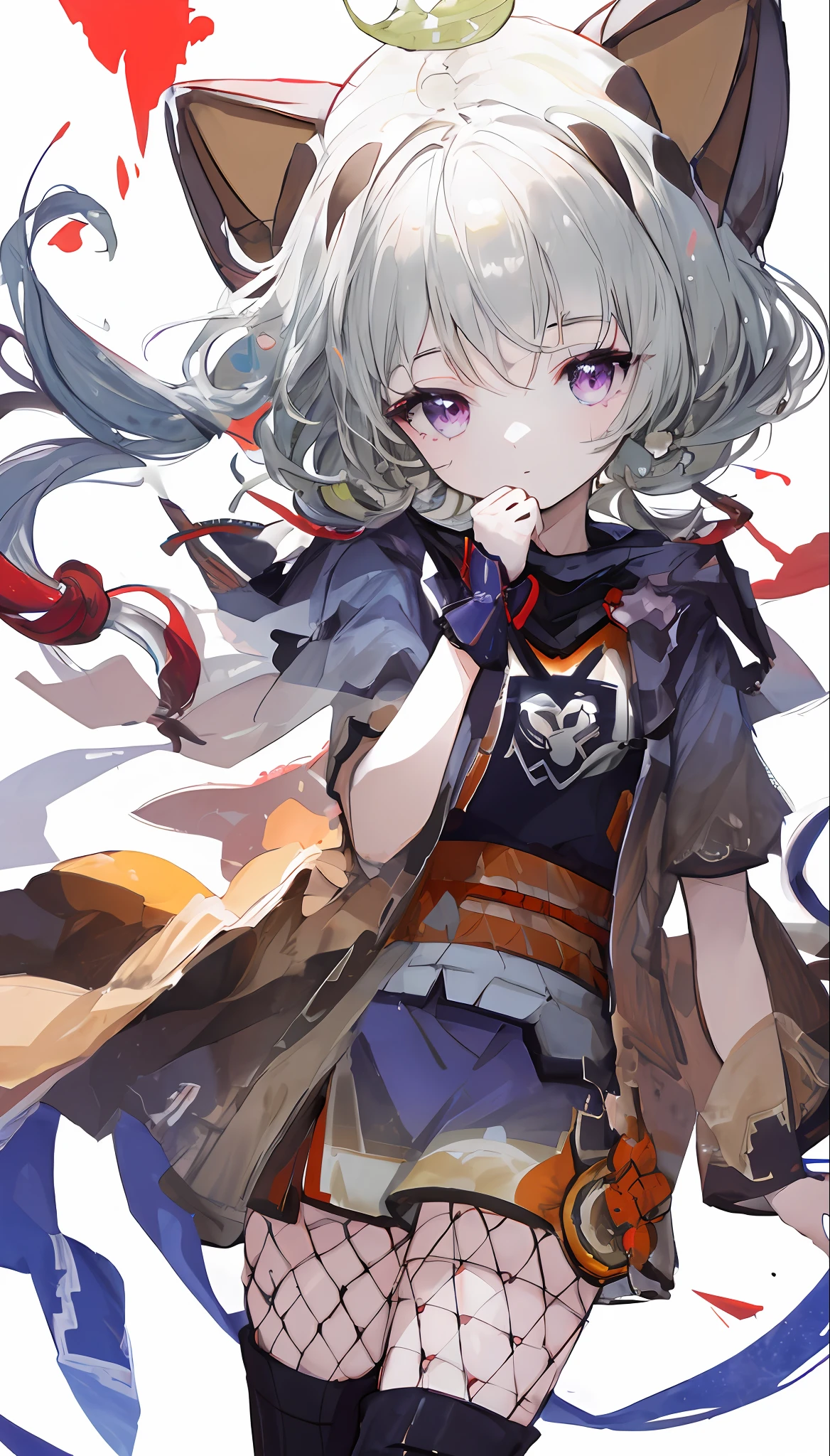 (masterpiece), (best quality), (ultra detailed),(disheed hair),(illustration), (1girl), (Fashionable clothing), standing, Fashion model, looking at viewer, (interview), (simple background), beautiful and delicate eyes, delicate beauty, floating, (high saturation), (colorful splash), colorful bubbles, (shine), focus on face, bangs, hair circles, floating flowers, flowing hair, (shiny), best lighting, best shadow,
