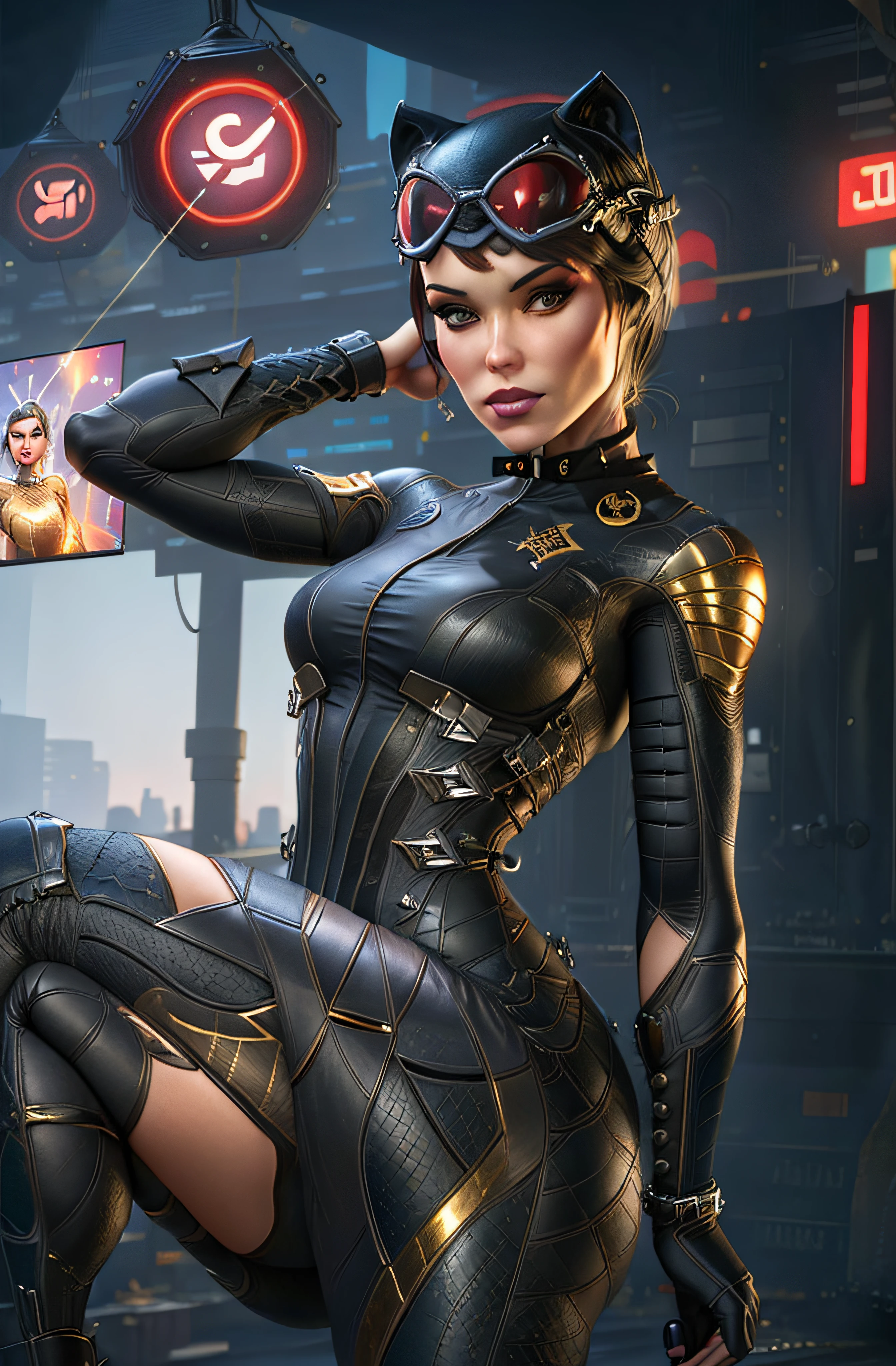 a close up of a woman in a black and gold suit, artgerm julie bell beeple, extremely detailed artgerm, artgerm jsc, ross tran 8 k, ig model | artgerm, style artgerm, style of stanley artgerm, chris moore. artgerm, style of raymond swanland