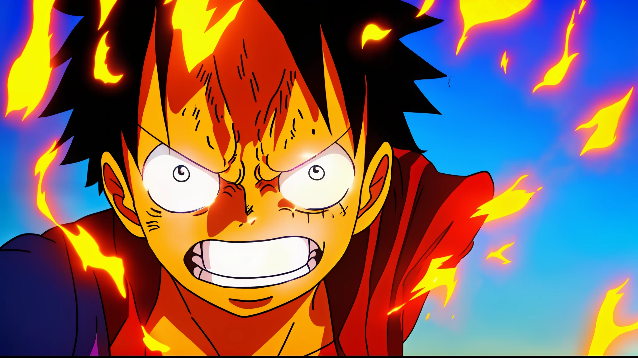 (luffy, 666777898876 of one piece), best quality, high quality, highres, detail enhancement, 8k, hdr, sharp focus, ultra detailed, perfect lighting