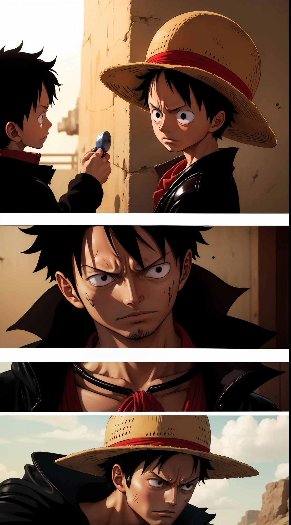The relationship between Luffy and Shanks: Shanks, the captain of the Red Pirates, is like Luffy's father and gave him his famous hat when he . The relationship between them develops over time, affecting Luffy's psyche and motivating him to succeed and challenge him.
