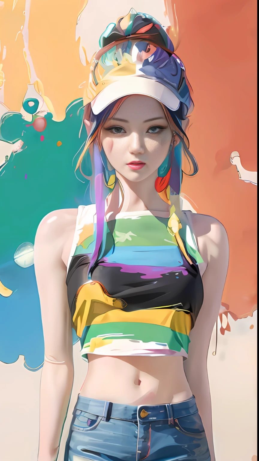 Stunning anime style illustrations! Women with colorful hair and hats! 4K resolution! The beauty of digital anime art! There is a woman with colorful hair and hat, anime style 4 K, anime style. 8K, Rossdraws Soft Vitality, Rossdraws Cartoon Vitality, Guweiz Style Artwork, Anime Style Digital Art, Colorful Digital Painting, Art Colorful!, Anime Style Digital Art, Digital Anime Art, Digital Anime Illustration, Amazing Art Style