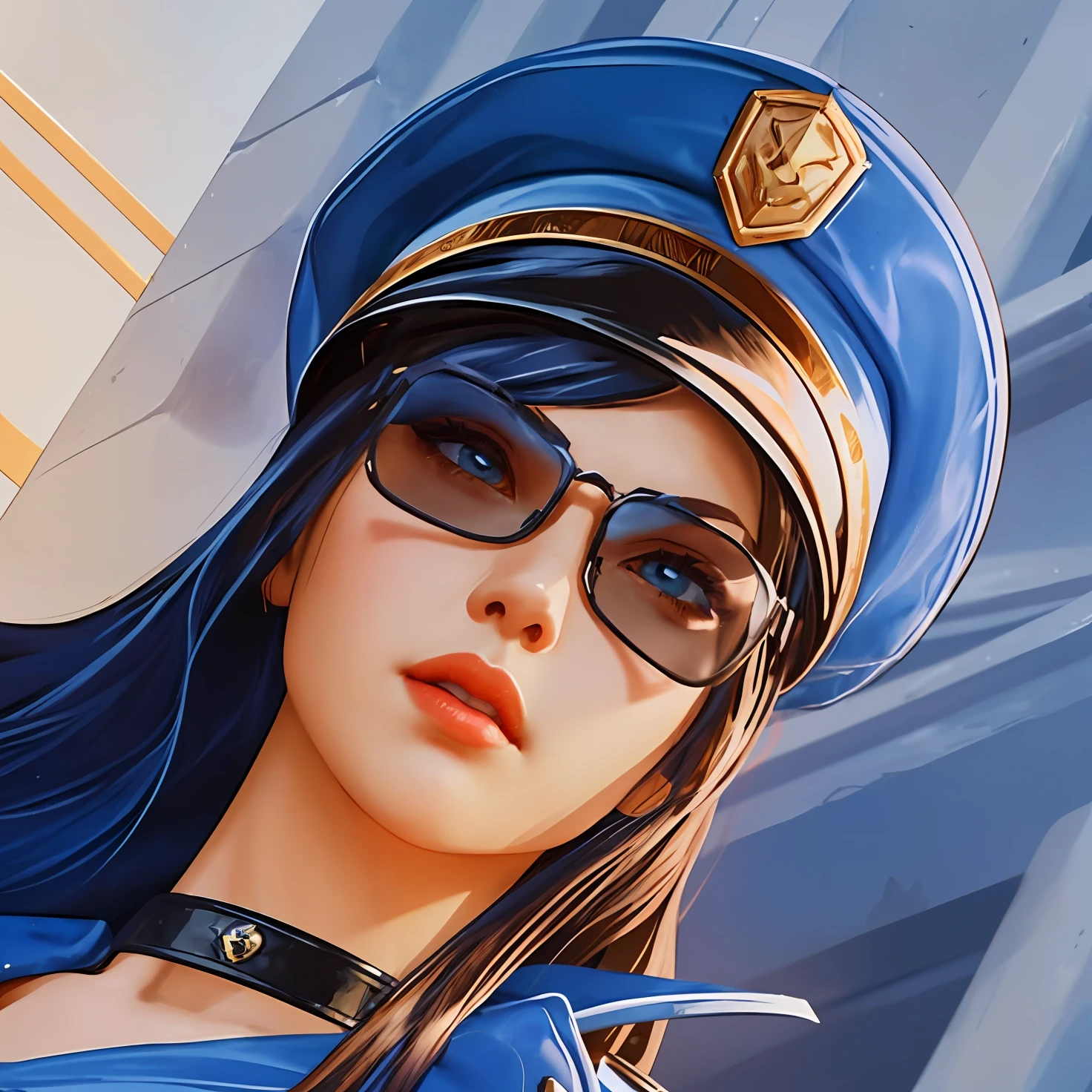 a close up of a woman with a hat on her head, artgerm ; 3d unreal engine, highly detailed character, valkyrie style character, portrait of female paladin, detailed character portrait, character art closeup, unreal 5. rpg portrait, highly detailed character design, detailed character art, close up character, character art portrait, ashe, artgerm. high detail