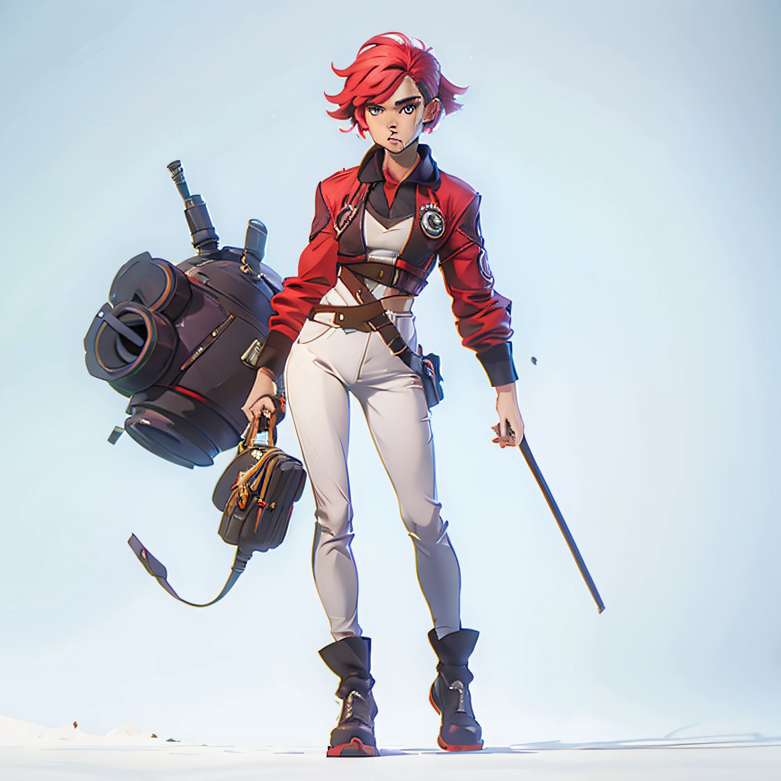 vi, full body, character design