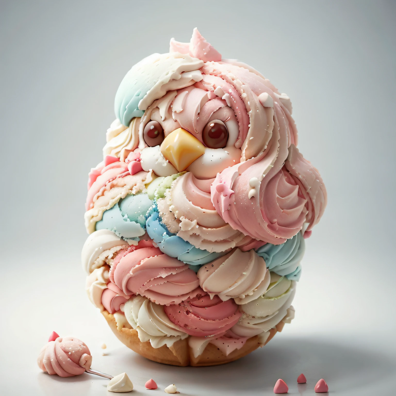 Ice cream style bird body