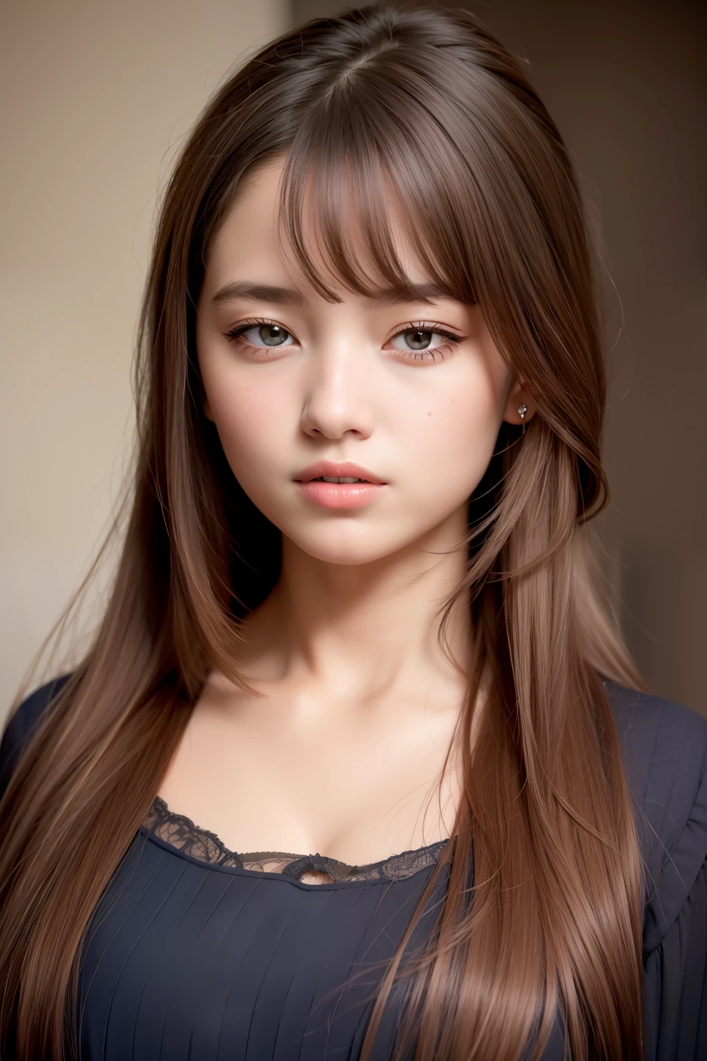 Masterpiece, top quality, portrait of one girl, long hair