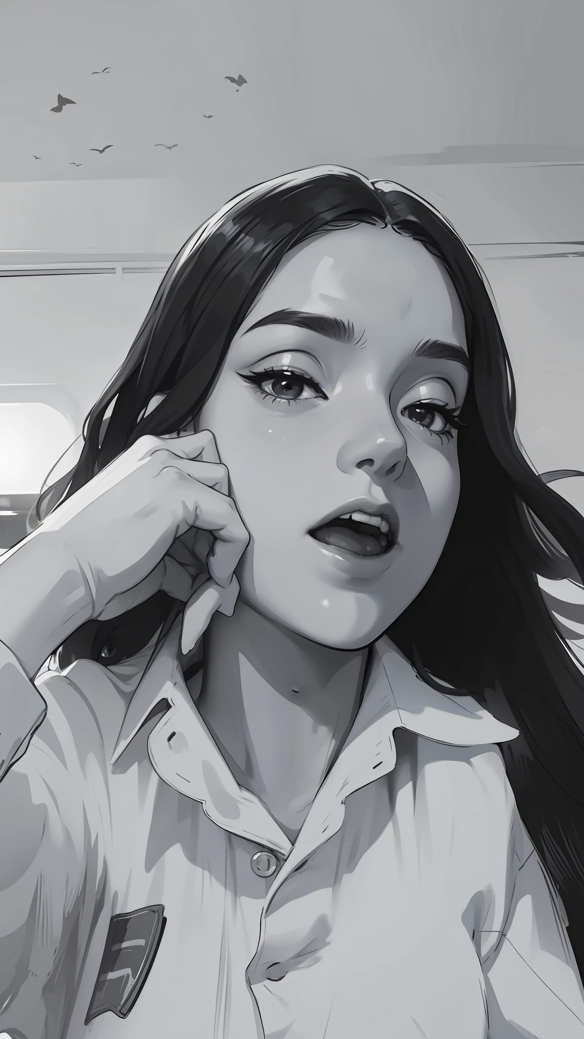 Black and white image, high quality