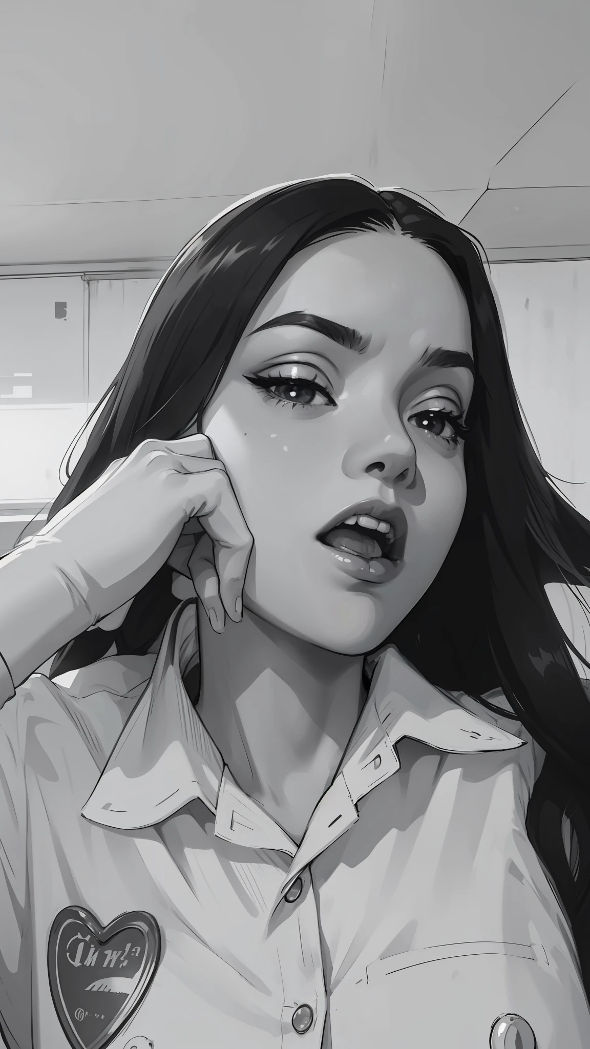Black and white image, high quality