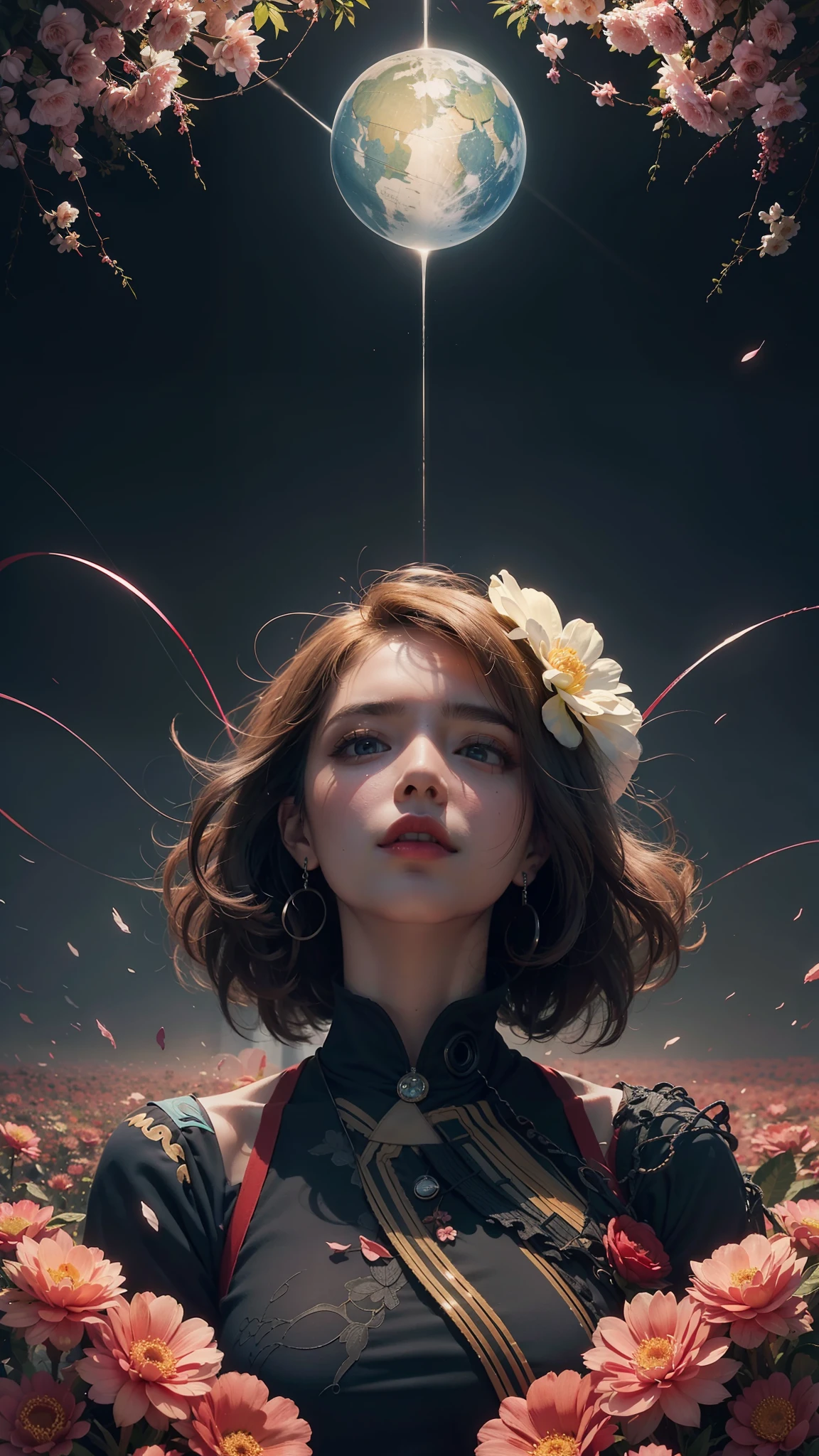 official art, unity 8k wallpaper, ultra detailed, beautiful and aesthetic, beautiful, masterpiece, best quality, (zentangle, mandala, tangle, entangle), (ecstasy of flower:1.2) dynamic angle, cowboyshot, the most beautiful form of chaos, elegant, a brutalist designed, vivid colours, romanticism, atmospheric, (gundam), full body, special clothing in 2200, dinamic s