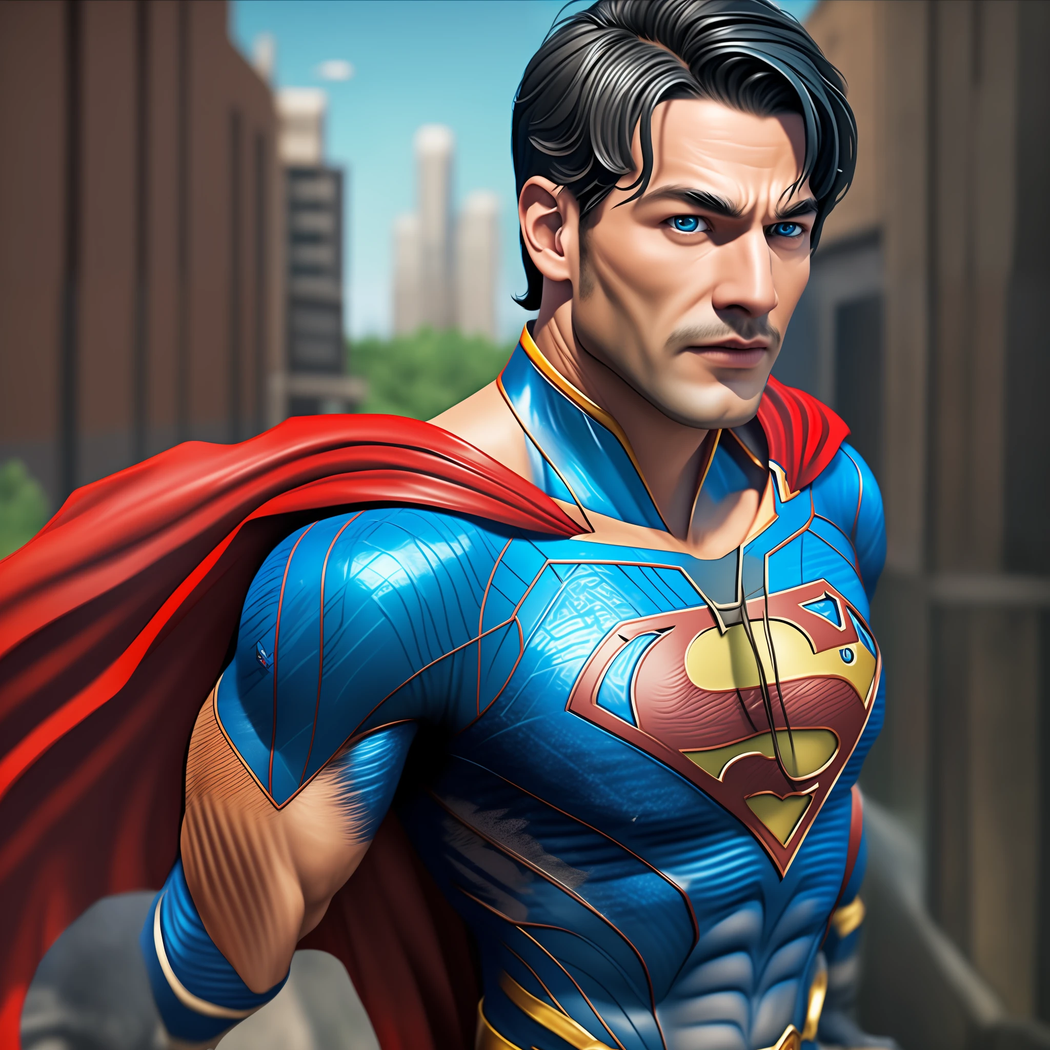 Super man, realistic hd 4k