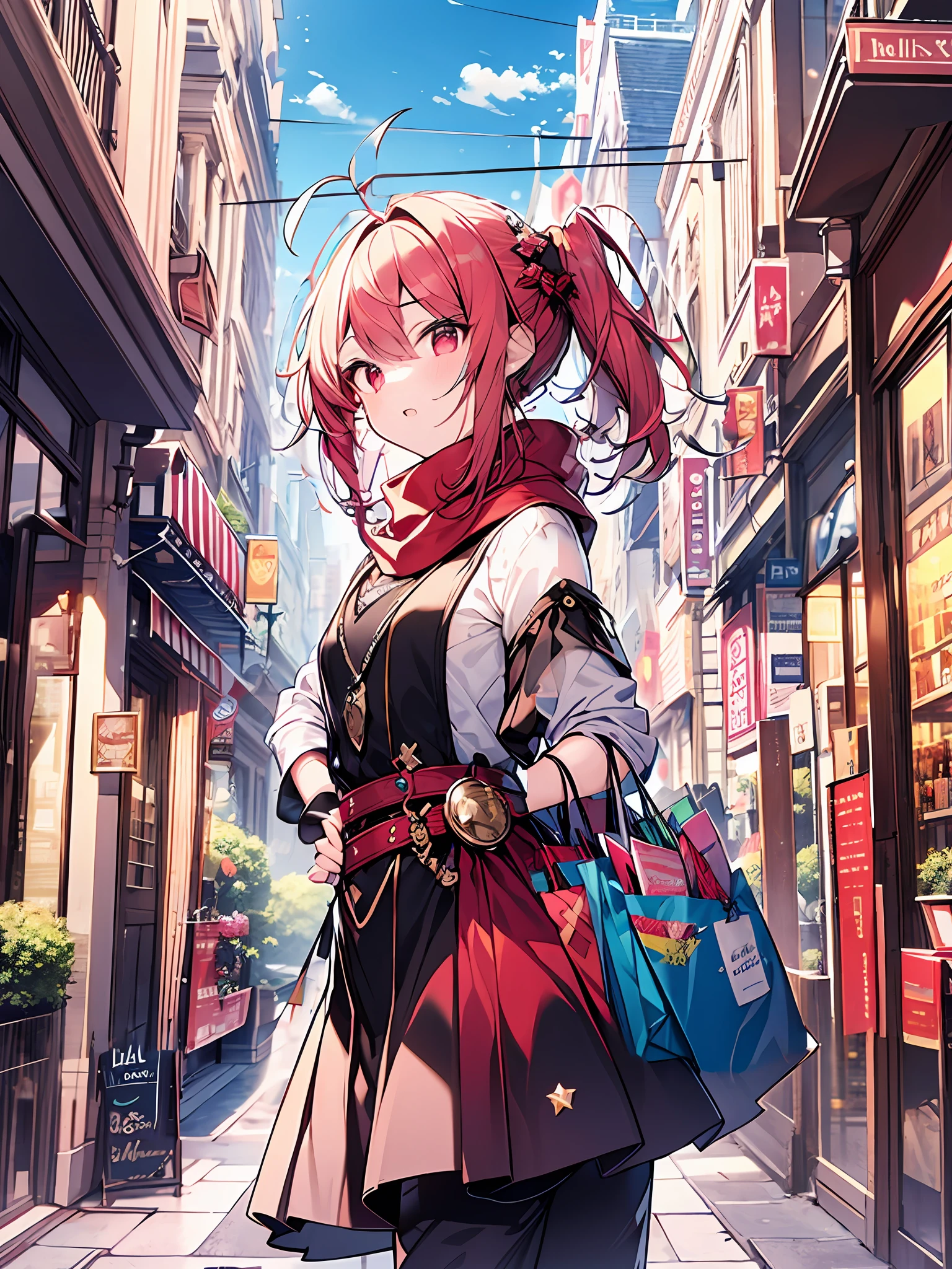 scarf, red scarf,