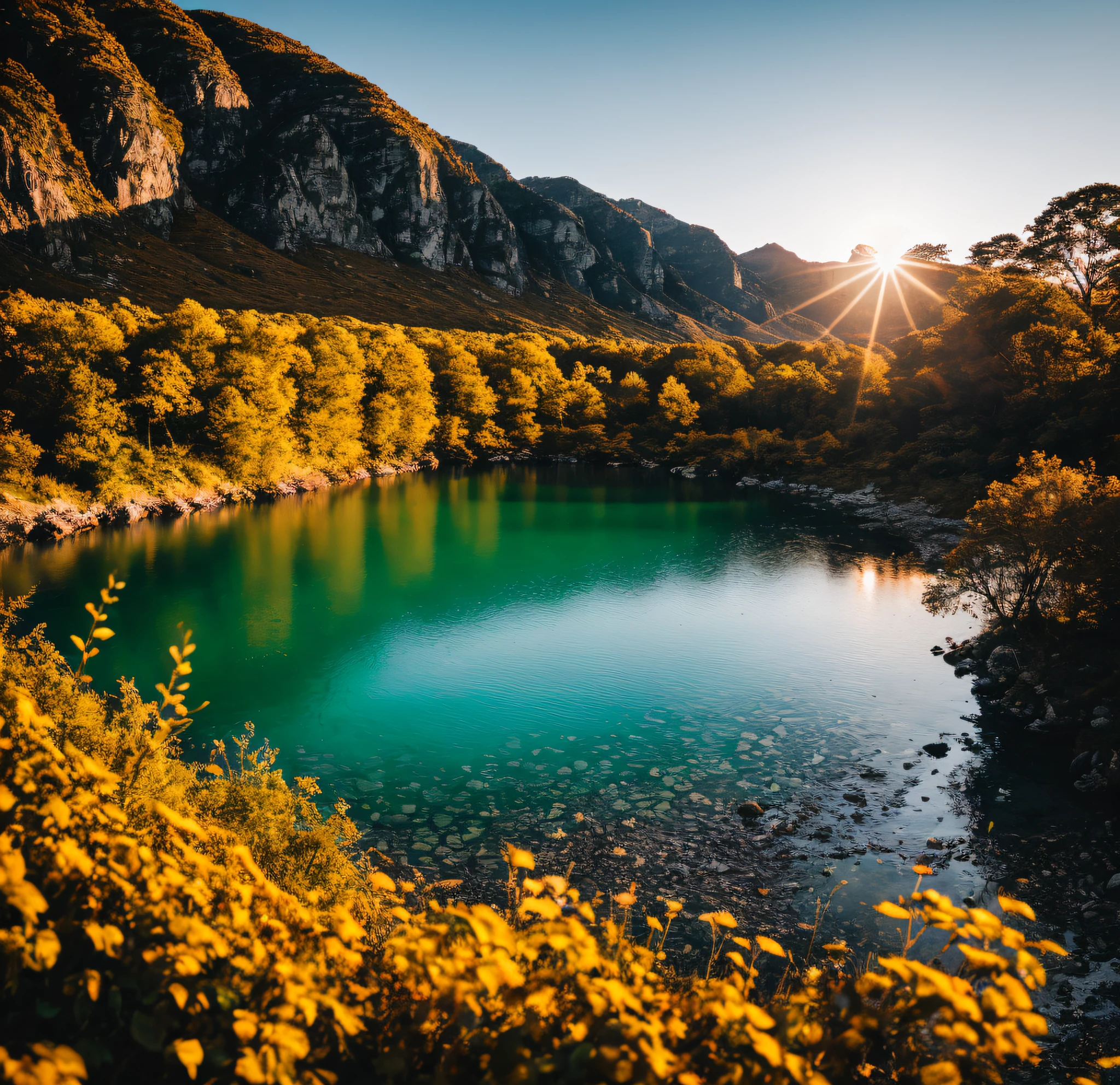 RAW photo of a landscape, small details, photorealistic, ultra-realistic photo, 8k uhd, dslr, soft lighting, high quality, film grain, Fujifilm XT3, (masterpiece)