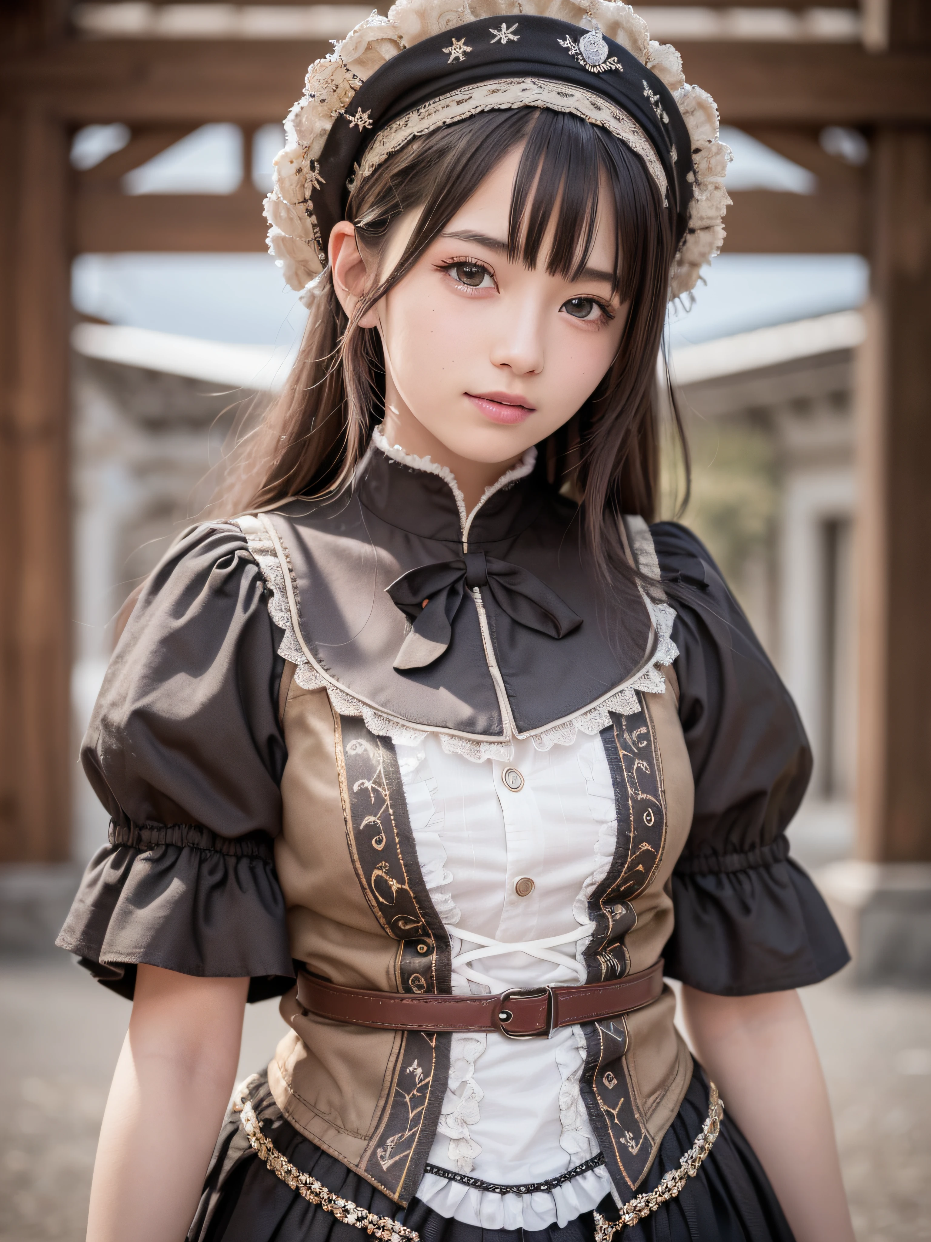 (realistic, photo-realistic:1.37), incredibly absurdres, (insanely detailed:1.3), 8k, (masterpiece), (best quality:1.4), (ultra high res:1.2), (RAW photo:1.2), ultra detailed background, (unity 8k wallpaper), 1 nogizaka girl, utterly cute, (((bishojo:1.35))), (((15yo:1.2))), (chiemsee tracht), an exquisitely detailed and beautiful face and eyes and skin, detailed black shine hair, small-medium breasts, a chiemsee tracht with delicate and beautiful soft fabric, smile at the camera, cowboy shot, the grindelwald landscape of swiss, professional lighting