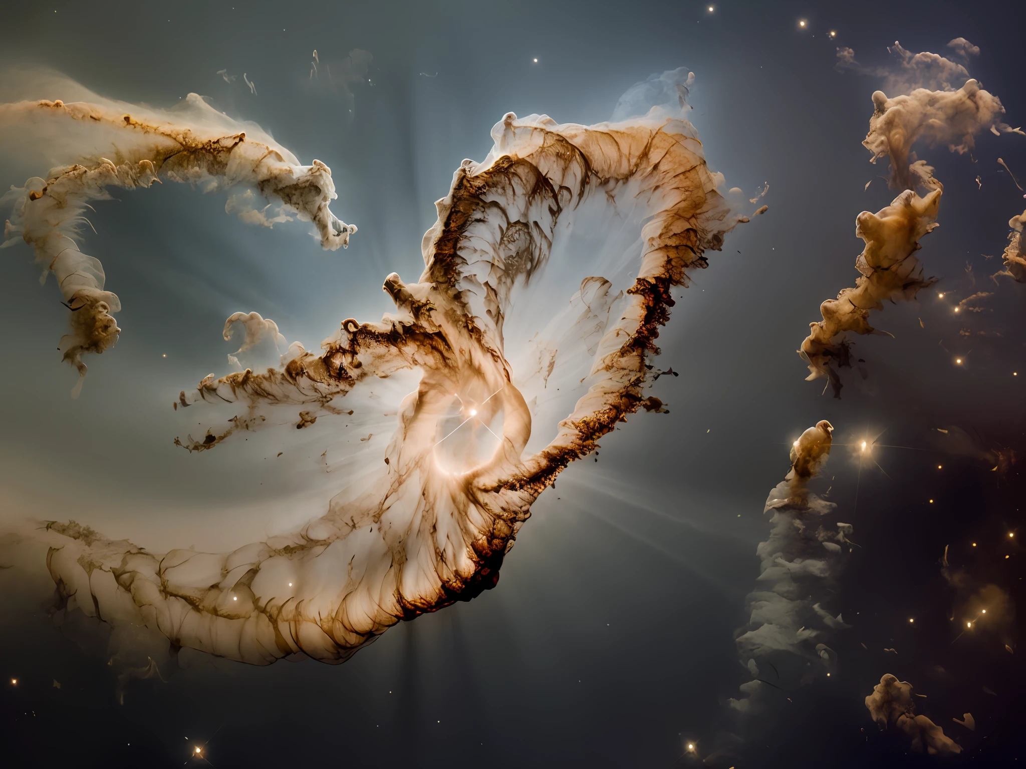 (8k, RAW photo, best quality, highres:1.2), (realistic, photo-realistic:1.37),  stars, stars in the background ,    glint , [sparkle_background],  flare, space,  deep space,   picturesque,   blackhole , supermassive blackhole ,  twilight, [starry_background],   bright white, bright blue, red, orange,  cyan, yellow, purple, pink, green, azure ,  aerial_fireworks, constellation, constellation_print,  dusk, dust,   halftone_background,  light_particles,     sparkler,  starry_background,  telescope, twilight, ((black background, dark_background):1.5), Fraunhofer diffraction, (nebulae:1.5)