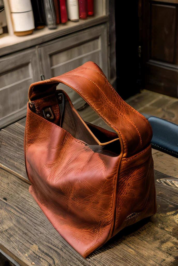 Leather hobo bag