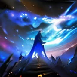expansive landscape photograph , (a view from below that shows sky above and open field below), a girl standing on flower field looking up, (full moon:1.2), ( shooting stars:0.9), (nebula:1.3), distant mountain, tree BREAK
production art, (warm light source:1.2), (Firefly:1.2), lamp, lot of purple and orange, intricate details, volumetric lighting BREAK
(masterpiece:1.2), (best quality), 4k, ultra-detailed, (dynamic composition:1.4), highly detailed, colorful details,( iridescent colors:1.2), (glowing lighting, atmospheric lighting), dreamy, magical, (solo:1.2)
