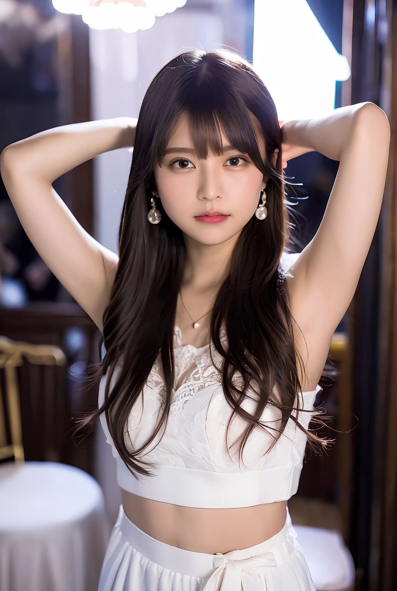 Nikon Z 85mm, ((best quality)) ((masterpiece)), intricate details, sharp focus, professional, photorealistic, real life, ultra realistic, photorealism,SILHOUETTE light,finely detail,best quality,extremely detailed CG unity 8k wallpaper,perfect artwork,upper body, shiny hair, glowing eyes, lustrous skin, realistic, perfect female figure, narrow waist, looking at viewer,lace,seductive posture, sexy pose,(Piazza dei Miracoli background,crowd,navel), an extremely delicate and beautiful,best quality, beautiful detailed girl, beautiful detailed eyes,light on face,cinematic lighting,see-through,White pajamas, transparent material, revealing buttocks,a realistic representation of the face, (intricate details, makeup, (detailed beautiful delicate face, detailed beautiful delicate eyes, a face of perfect proportion, high detailed skin, detailed skin, best ratio four finger and one thumb, arms under breast, medium large breasts, smooth midriff, skiny and thin,fashion, solo ,(young), face highlight, upper body, detailed face, white skin, silver hair, ponytail, braid hair,big eyes, silk robe, (hollow pattern, silk), earrings, slim body, luxury room, professional lighting, tear robe,1 girl,Coiling hair