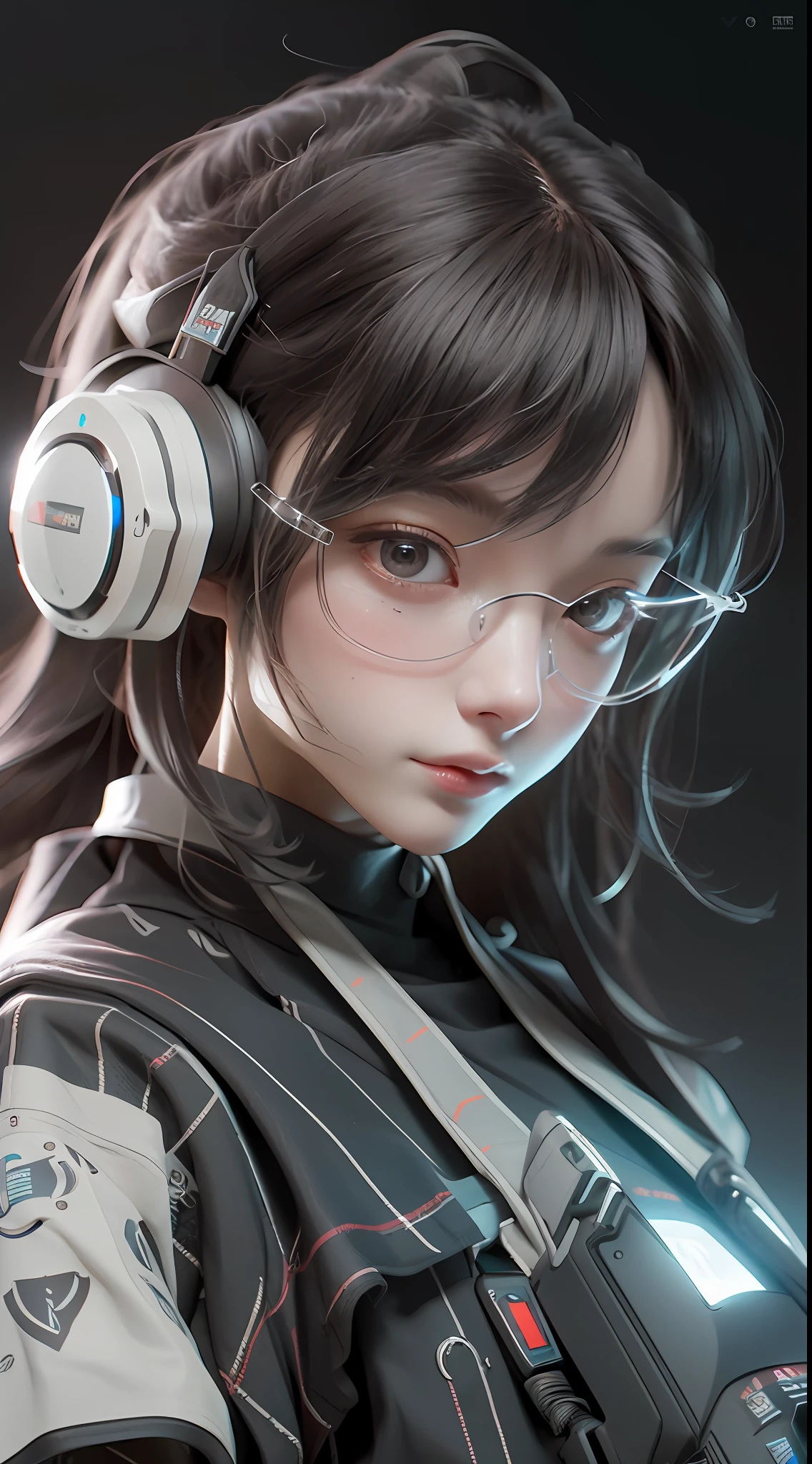 ((Best quality)), ((masterpiece)), (highly detailed:1.3), 3D,rfktr_technotrex, beautiful cyberpunk woman with voluminous hair,(wearing head-mounted display that is chunky and hi-tech:1.2),hacking a computer terminal,computer servers, LCD screens, fibre optic cables, corporate logos,HDR (High Dynamic Range),Ray Tracing,NVIDIA RTX,Super-Resolution,Unreal 5,Subsurface scattering,PBR Texturing,Post-processing,Anisotropic Filtering,Depth-of-field,Maximum clarity and sharpness,Multi-layered textures,Albedo and Specular maps,Surface shading,Accurate simulation of light-material interaction,Perfect proportions,Octane Render,Two-tone lighting,Low ISO,White balance,Rule of thirds,Wide aperature,8K RAW,Efficient Sub-Pixel,sub-pixel convolution,luminescent particles,light scattering,Tyndall effect