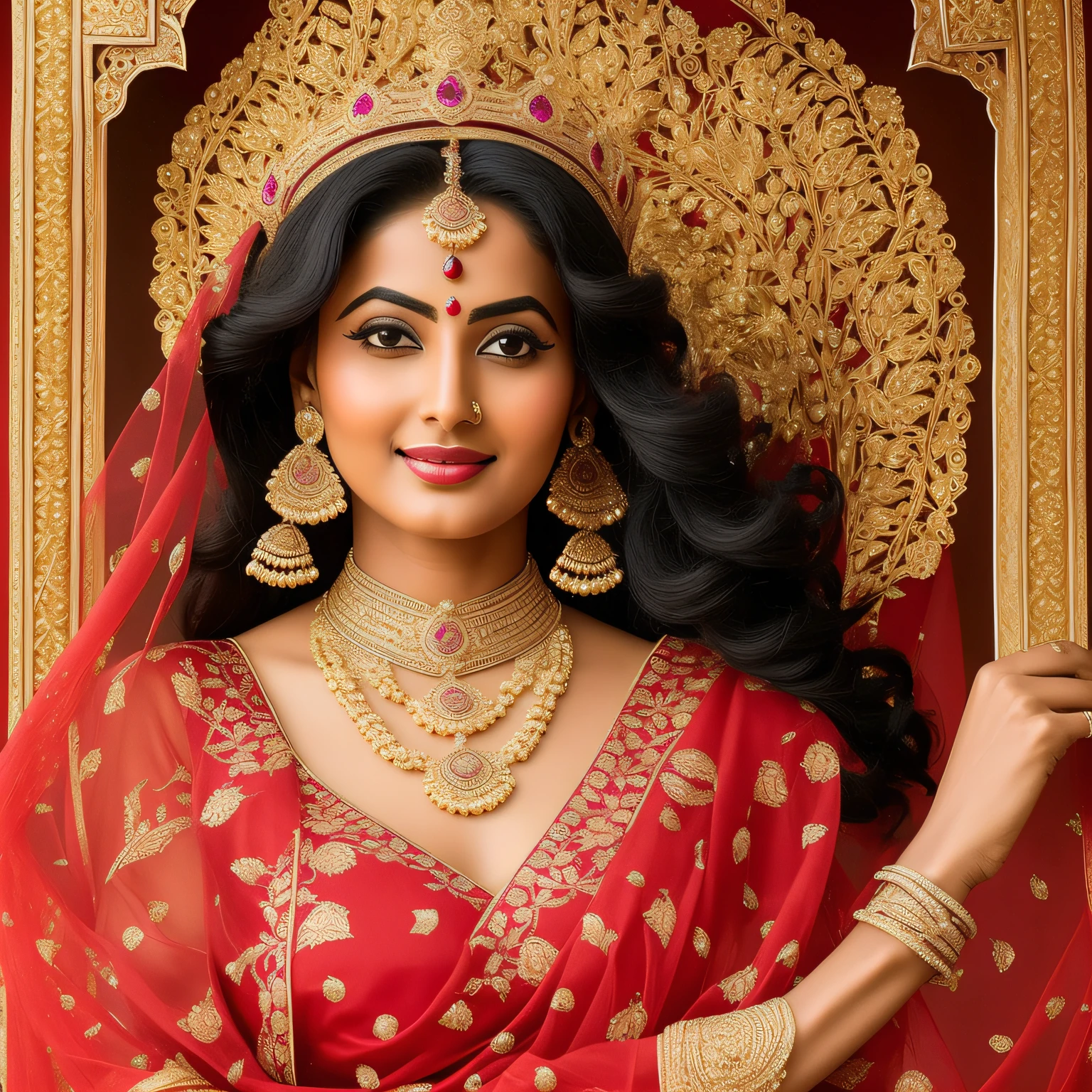 "Princess with Indian face" --auto