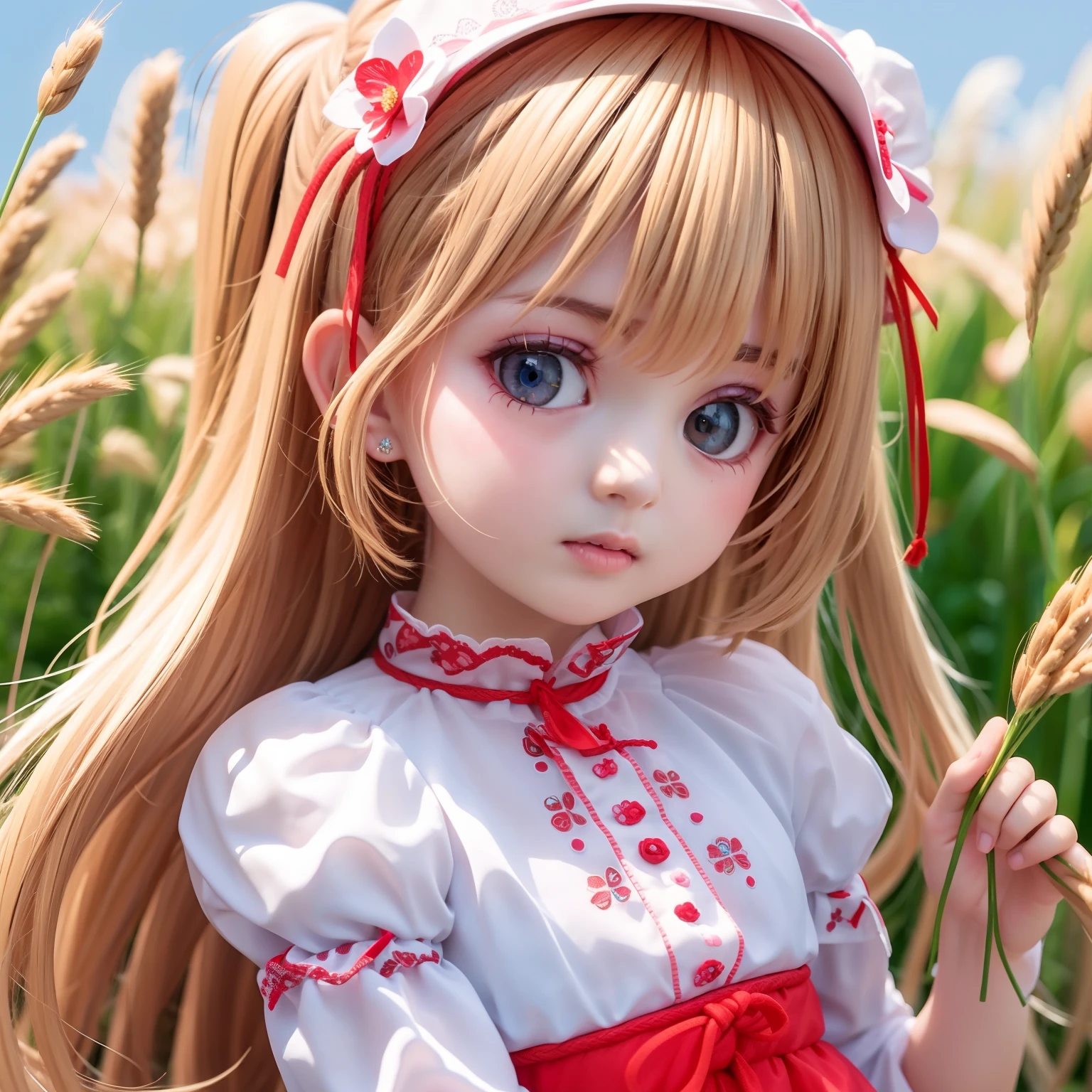 ((6year old girl:1.5)), complete anatomy, children's body, child, super cute, girl, ***********, random poses,random angles,

Ukrainian girl, wheat field, golden wheat field, embroidery,((red and blue embroidery)),
Ukrainian, Russian, Belarusian, Sorochka, Ukrainian folk costumes,(red, blue, white), (red, blue, and white hairband),

 beautiful girl, 1 girl, ****, petite girl, top quality, masterpiece, high eyes,drooping eyes,(realism: 1.2)), petite, bangs, tall eyes, natural light,(aquamarine eyes),bangs, beautiful girl with fine details, Beautiful and delicate eyes, Beautiful girl, detailed face, Beautiful eyes, beautiful shining body, 8K images,