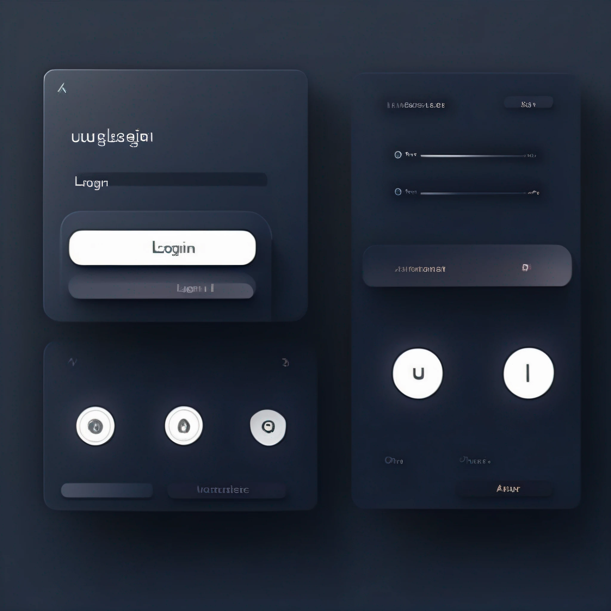 UI login design interface, advanced sense of technology