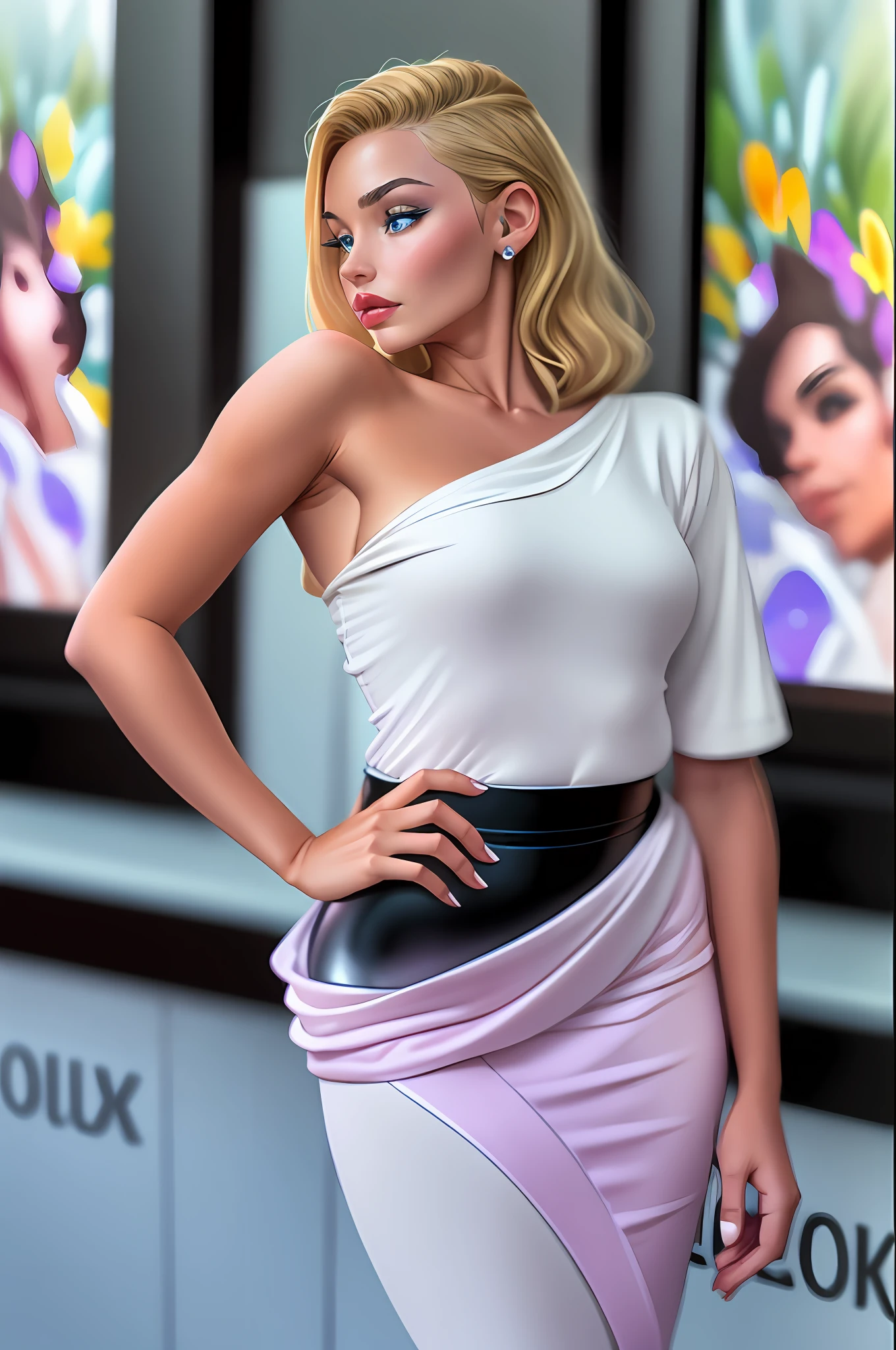 (cleavage large_breasts, red dress), standing, front view, (high detailed skin:1.2)(realistic pupils,realistic iris:1), 8k uhd