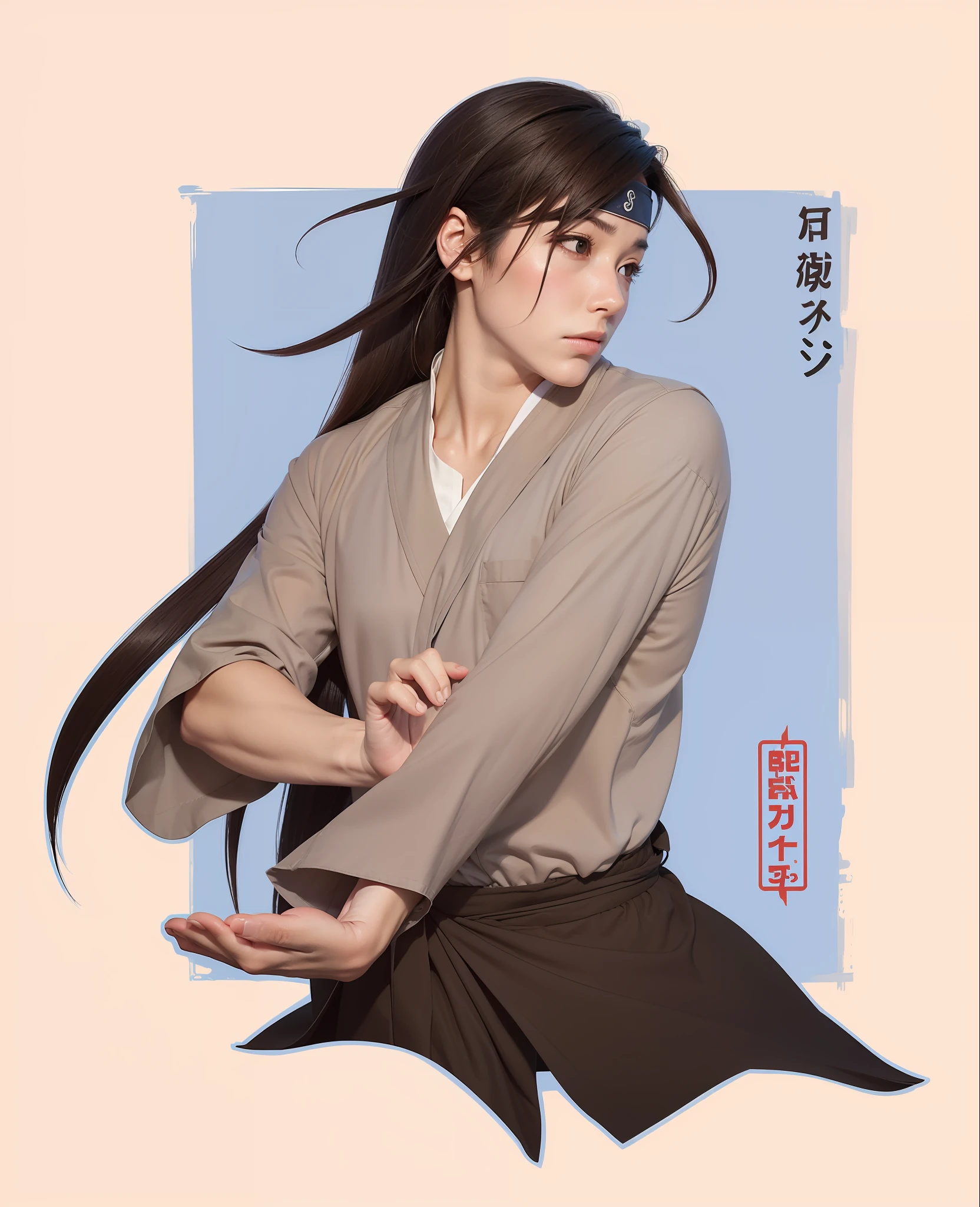 Neji Hyuga, extremely realistic,