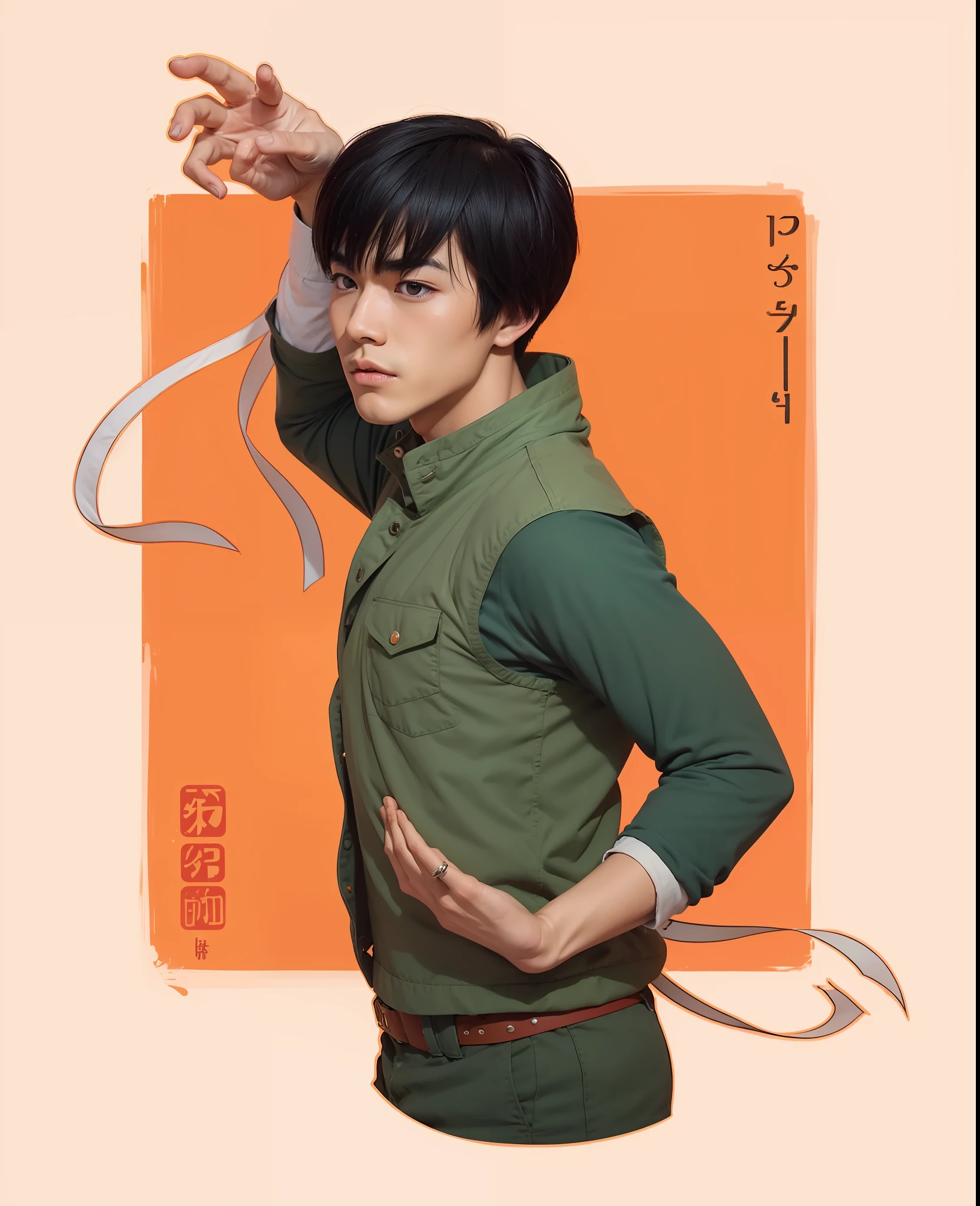 Rock Lee, extremely realistic,