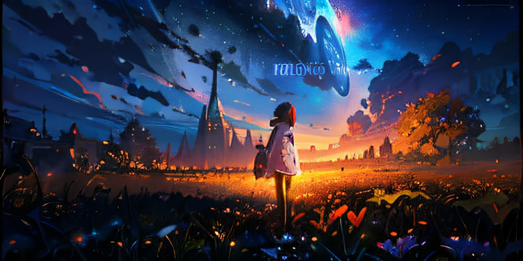 anime anime wallpapers with a girl standing in a field, makoto shinkai cyril rolando, ( ( makoto shinkai ) ), makoto shinkai!, makoto shinkai!!, makoto shinkai and bioware, cosmic skies. by makoto shinkai, mokoto shinkai, anime landscape wallpaper, anime wallpaper, anime art wallpaper 8 k
