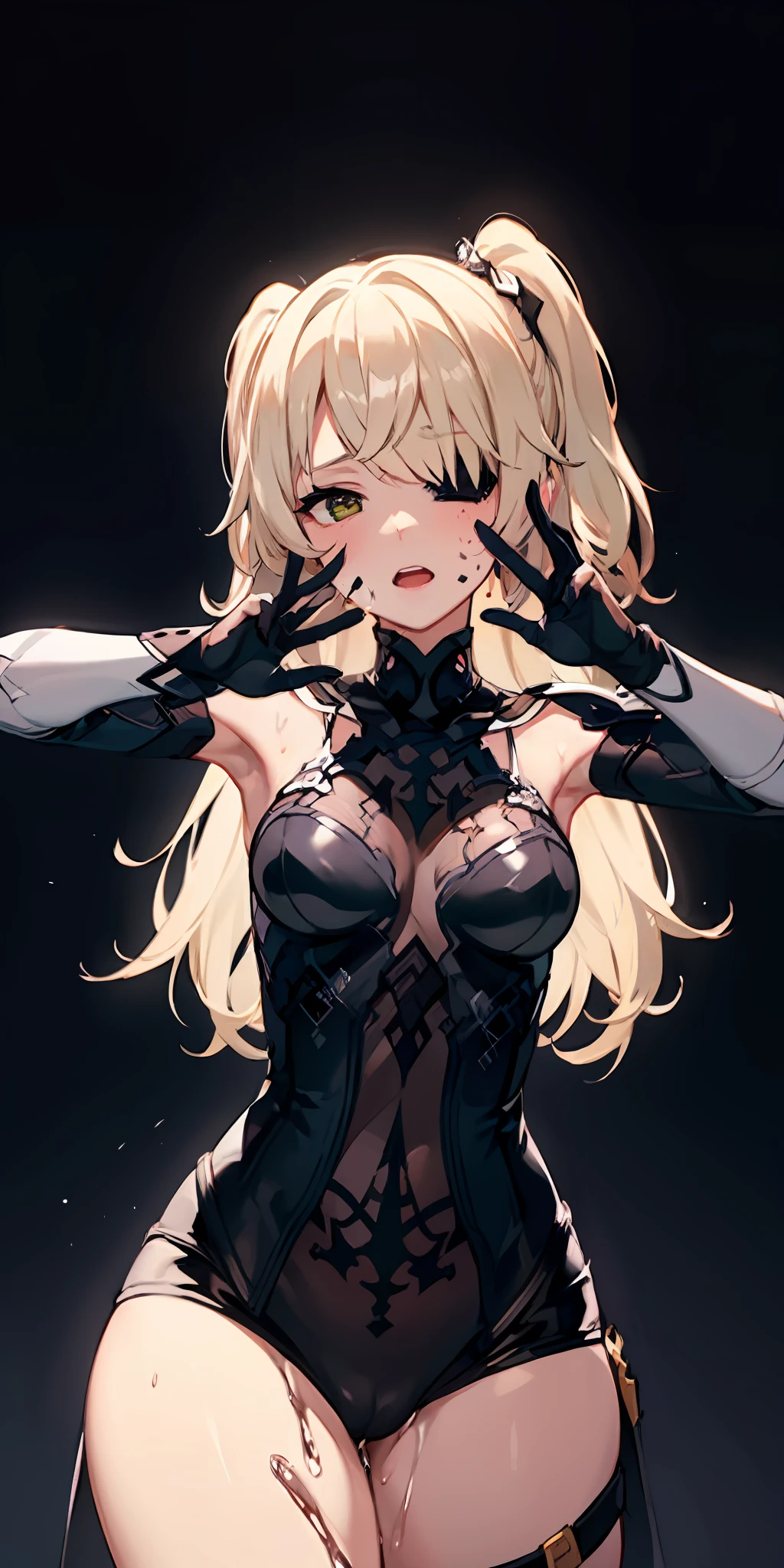 Face full of, face shot, shot to the face, a girl, full of ,,, crotch, rubbing, the man behind him, rape, nakedness, liquid, a lot of liquid covering, body fluids,