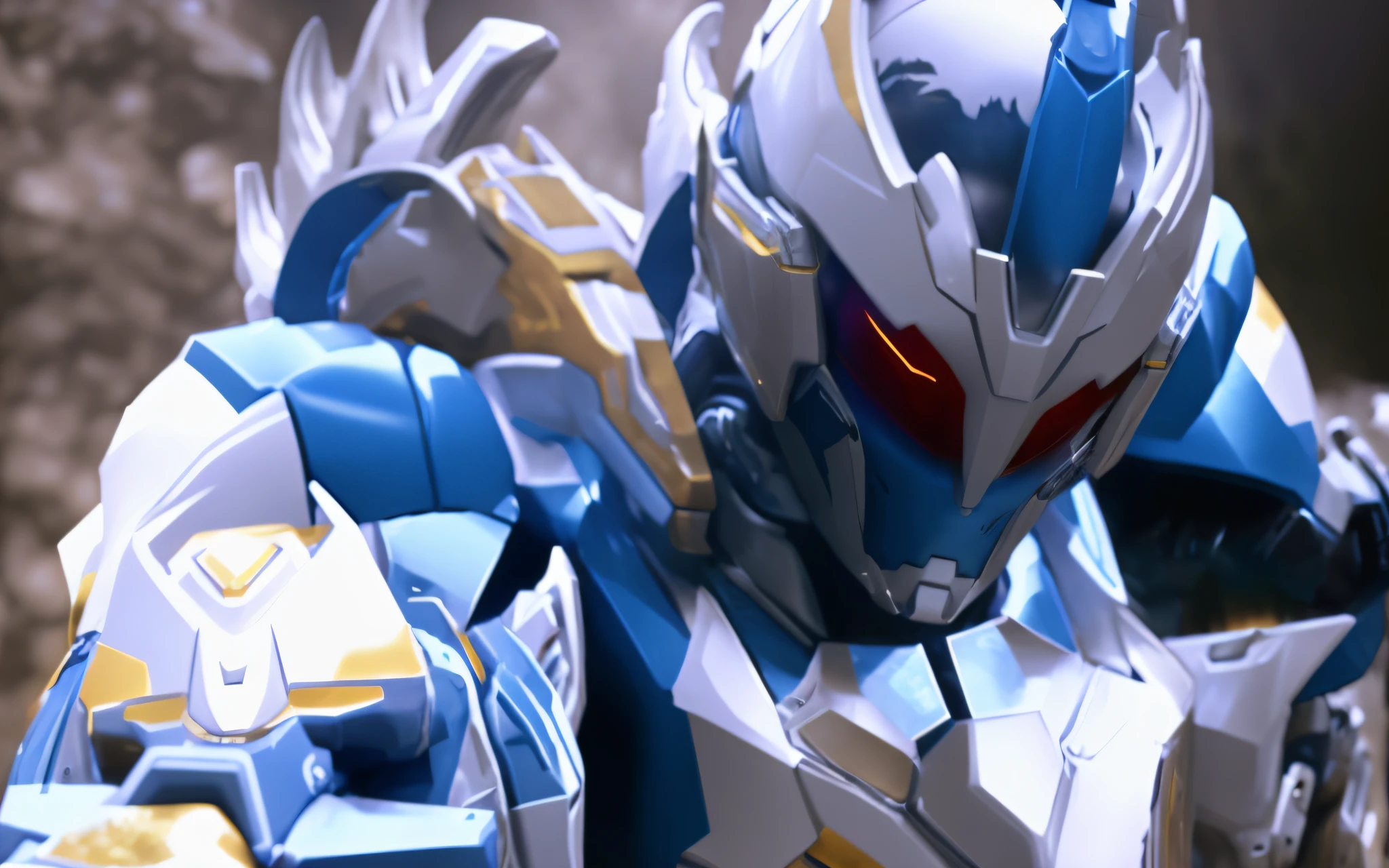 Alpha male portrait photo, perfect eyes, Nousr robot best quality, CGUNITY, 8K, full body photo wearing warframe, warframe style, gold accents, super detailed, ambient light, volumetric lighting, realistic, realistic lighting, cinematic lighting, depth of field, sharp focus, dynamic pose, facial focus, looking at the audience, (high contrast: 1.2), (film grain)