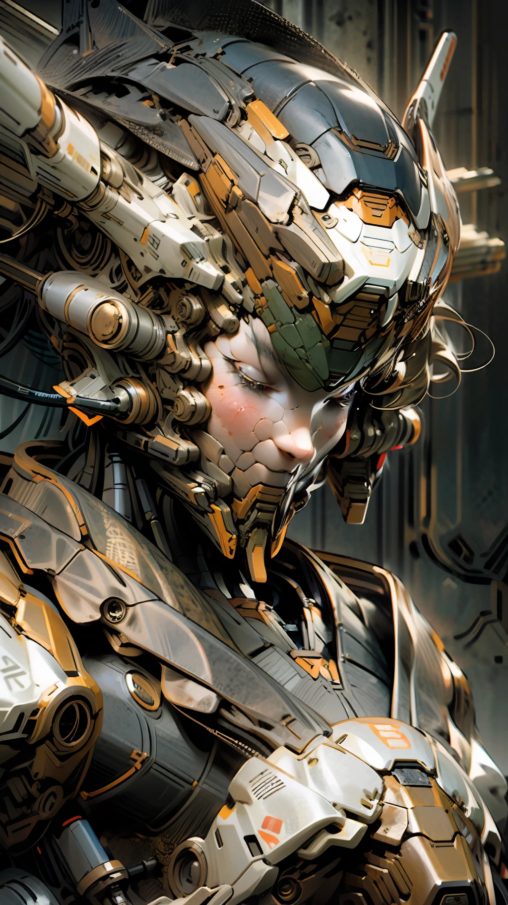 (MASTERPIECE:1.5, HIRES:1.23, Best quality:1.2, EXTREMELY DETAILED:1.5, Special Effects, REALISTIC 3D), CLOSE UP of a SLIK MECHA GUNDAM, Bokeh, robot character design, artstyle andree wallin, mecha, intricate mecha, sleek mecha, mecha art, cgsociety 9, robot mecha, anime mech, sharp sleek cyborg, Matte mecha, sharp cyborg, Mecha, EXTREMELY DETAILED INTRICATE MECHA, beautiful, Matte Black Special Effects in Background.
