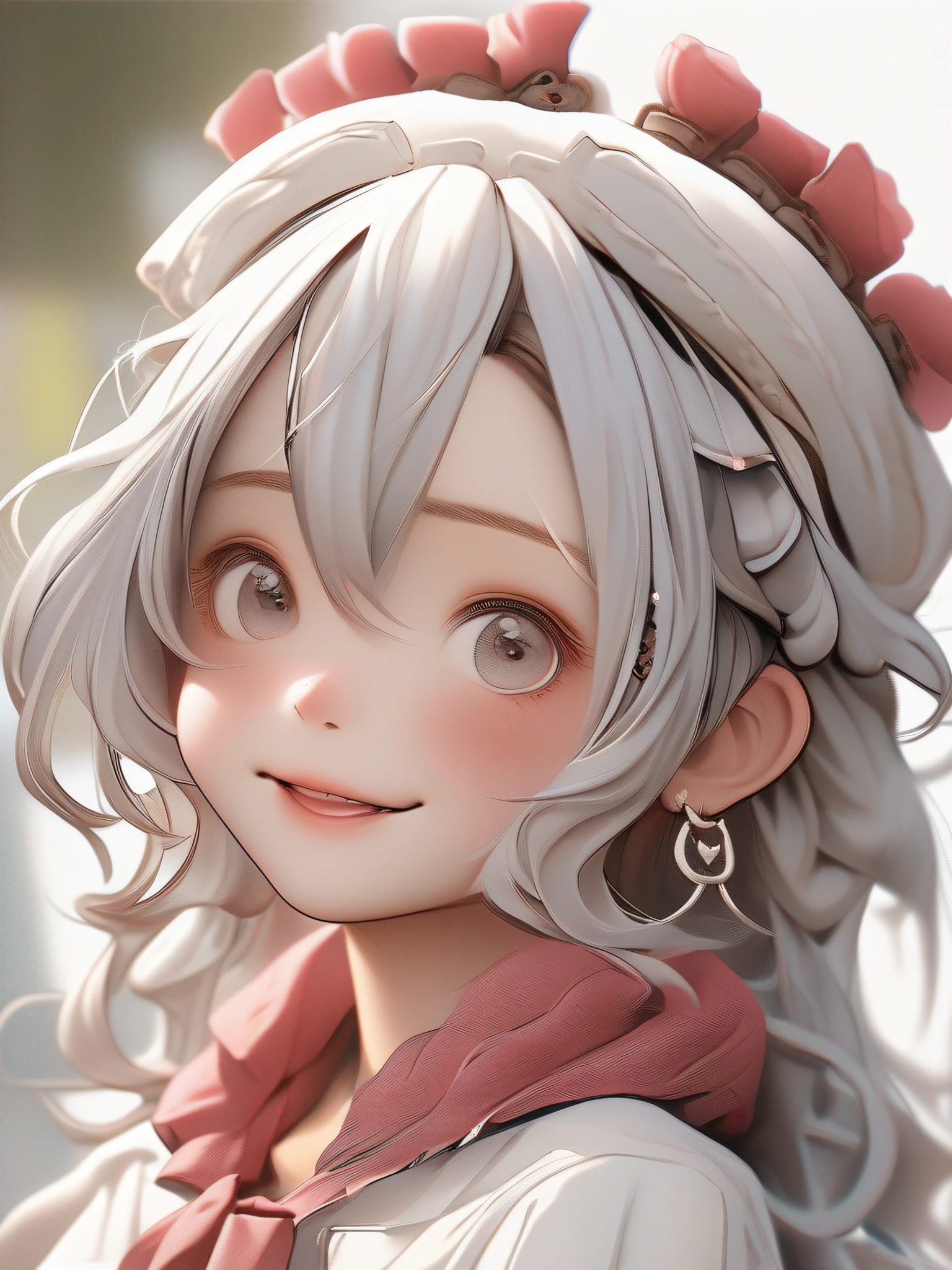 A Girl, Q Version, 3 Heads, Full Body, Excellent, Masterpiece, Fair Skin, Happy, Happy, Perfect Quality (Realistic: 1.2) (Best Quality) (Detailed Skin: 1.3) (Intricate Details) (8K) (Detail Eyes)