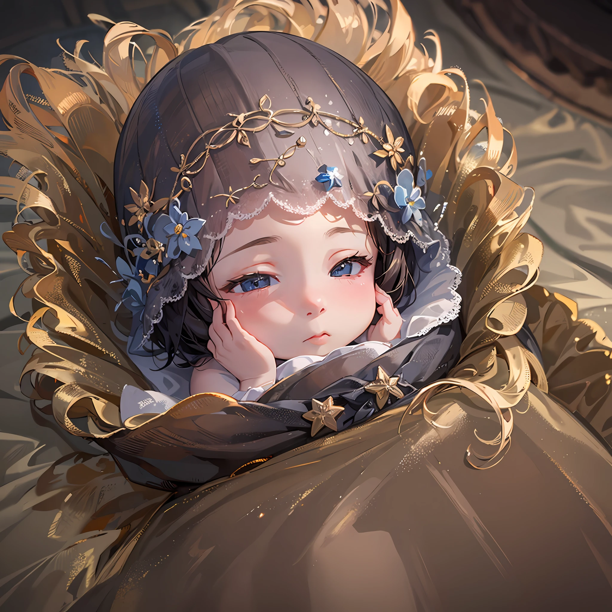 A newborn baby, masterpiece of best quality, 8k, very detailed, high quality, high resolution