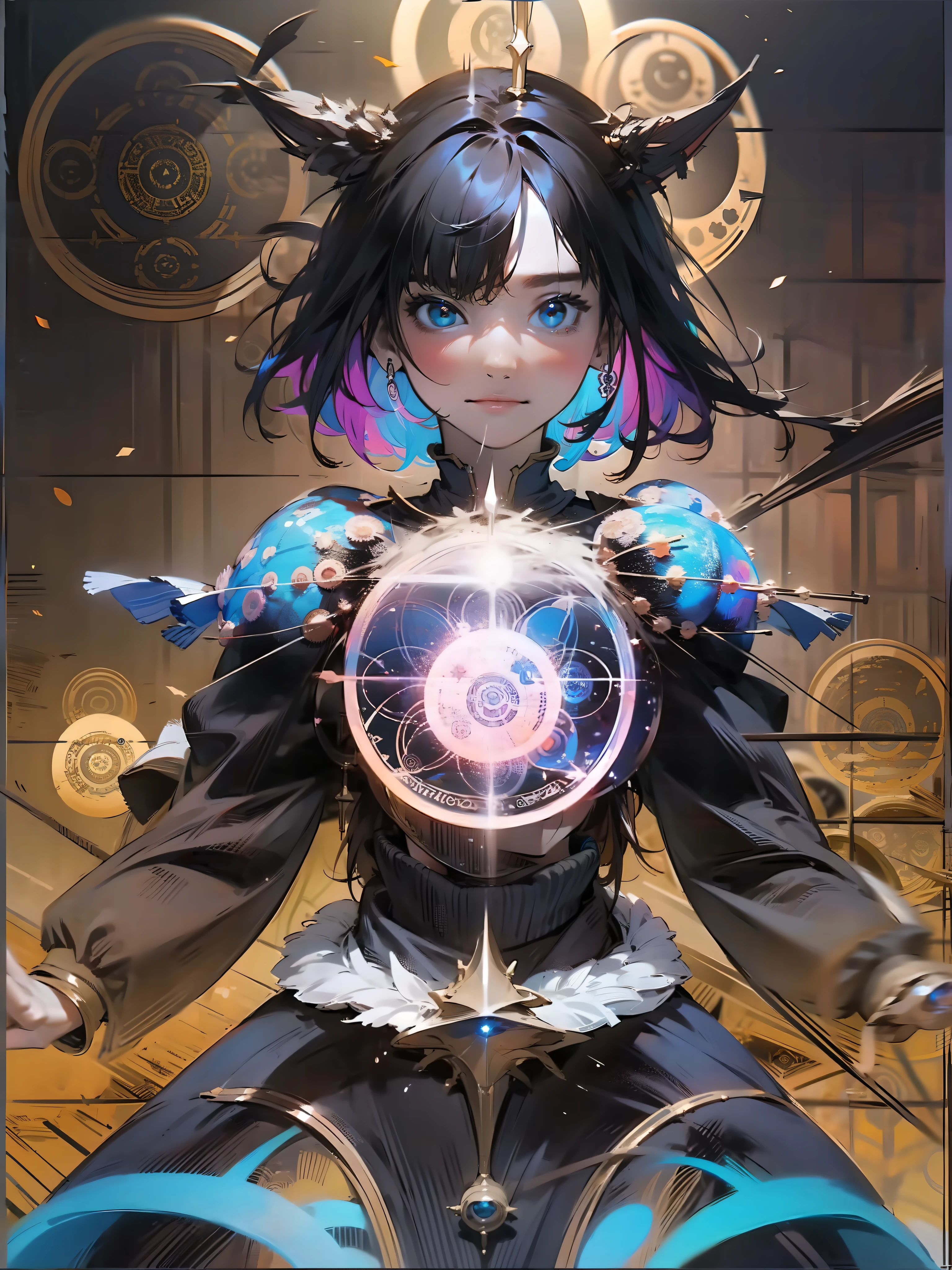 ((((Many magic circles))),((Many enemies and allies are fighting))