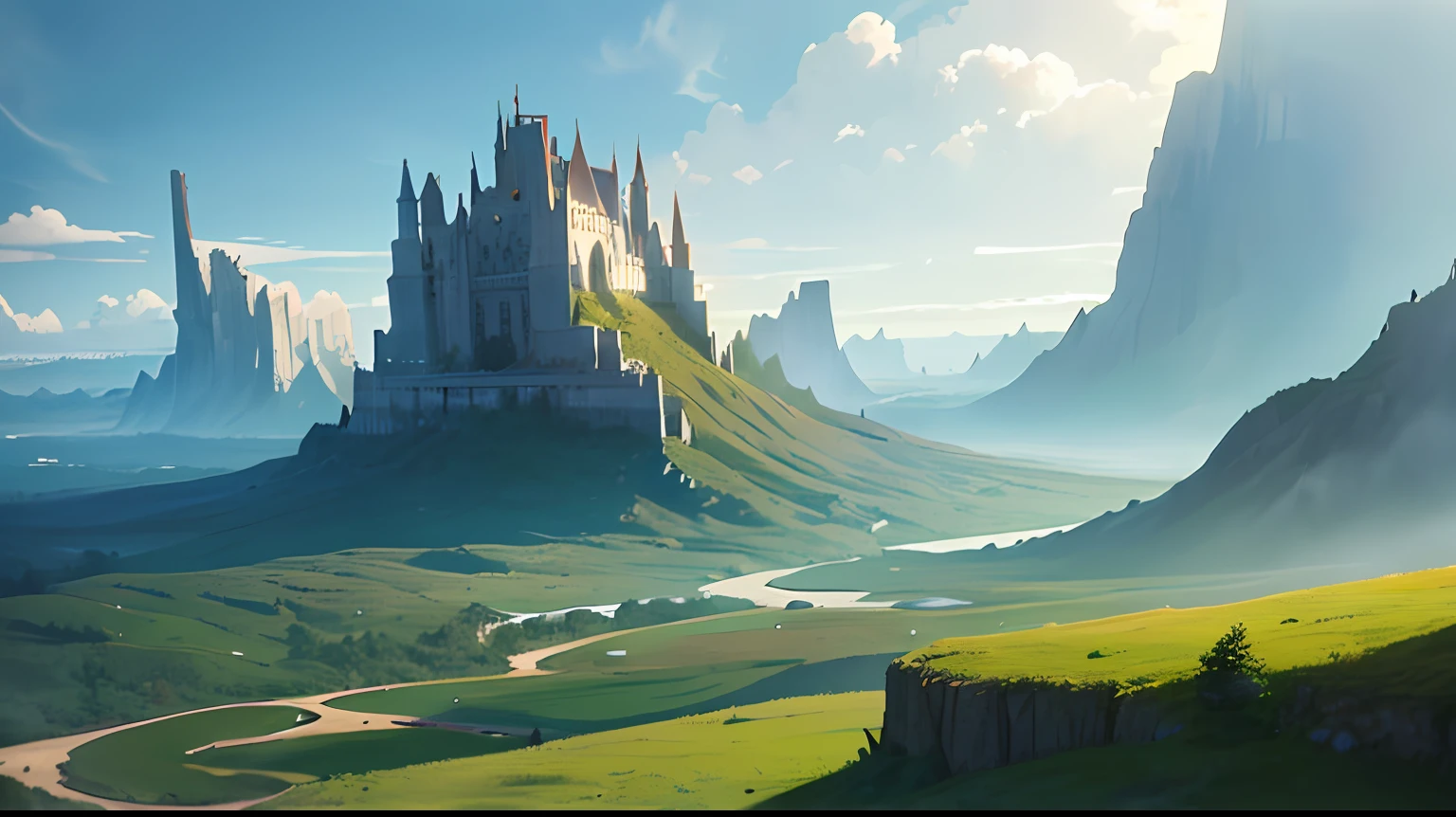 A forbidden castle high up in the mountains, pixel art, (intricate details:1.12), hdr, (intricate details, hyperdetailed:1.15), (natural skin texture, hyperrealism, soft light, sharp:1.2), game art, key visual, surreal --auto