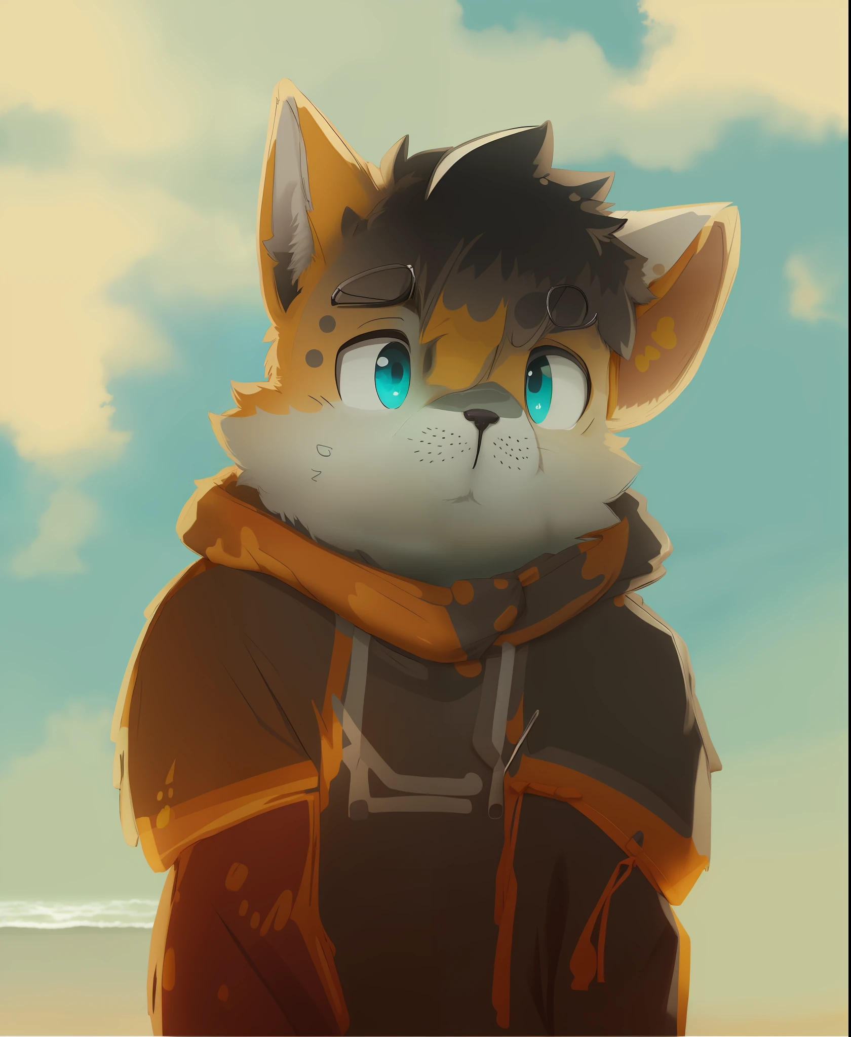 Furry, beach, camping, daze