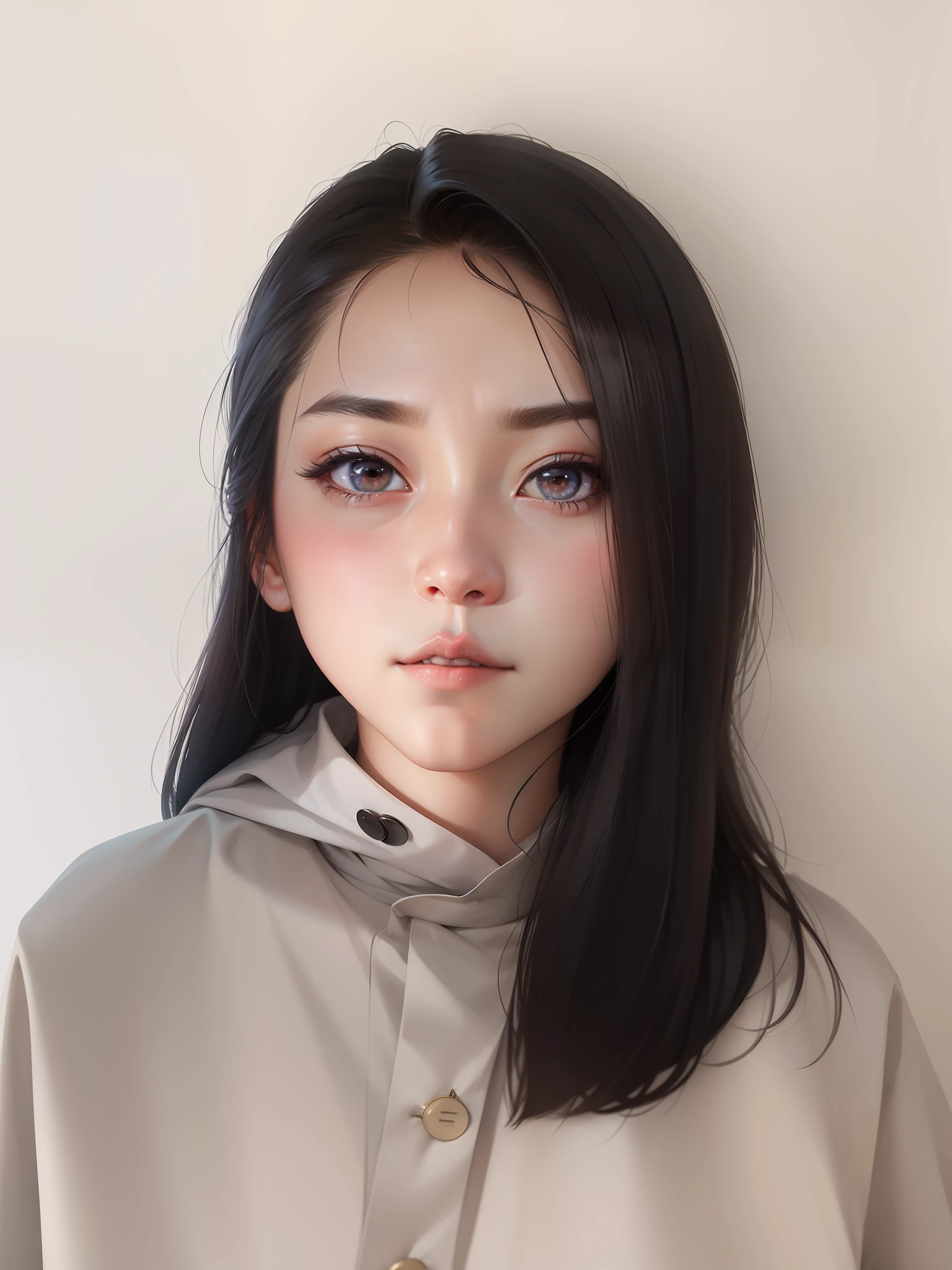 1少女, 前髪, 青い目, eyebrows_visible_hair, 手袋, gojou_satoru, hair_between_eyes, high_collar, long_sleeves, looking_at_viewer, male_focus, 主観, short_hair, 署名, simple_background, ソロ, twitter_username, upper_body, white_ 背景, white_gloves, white_hair 3D --auto --s2
