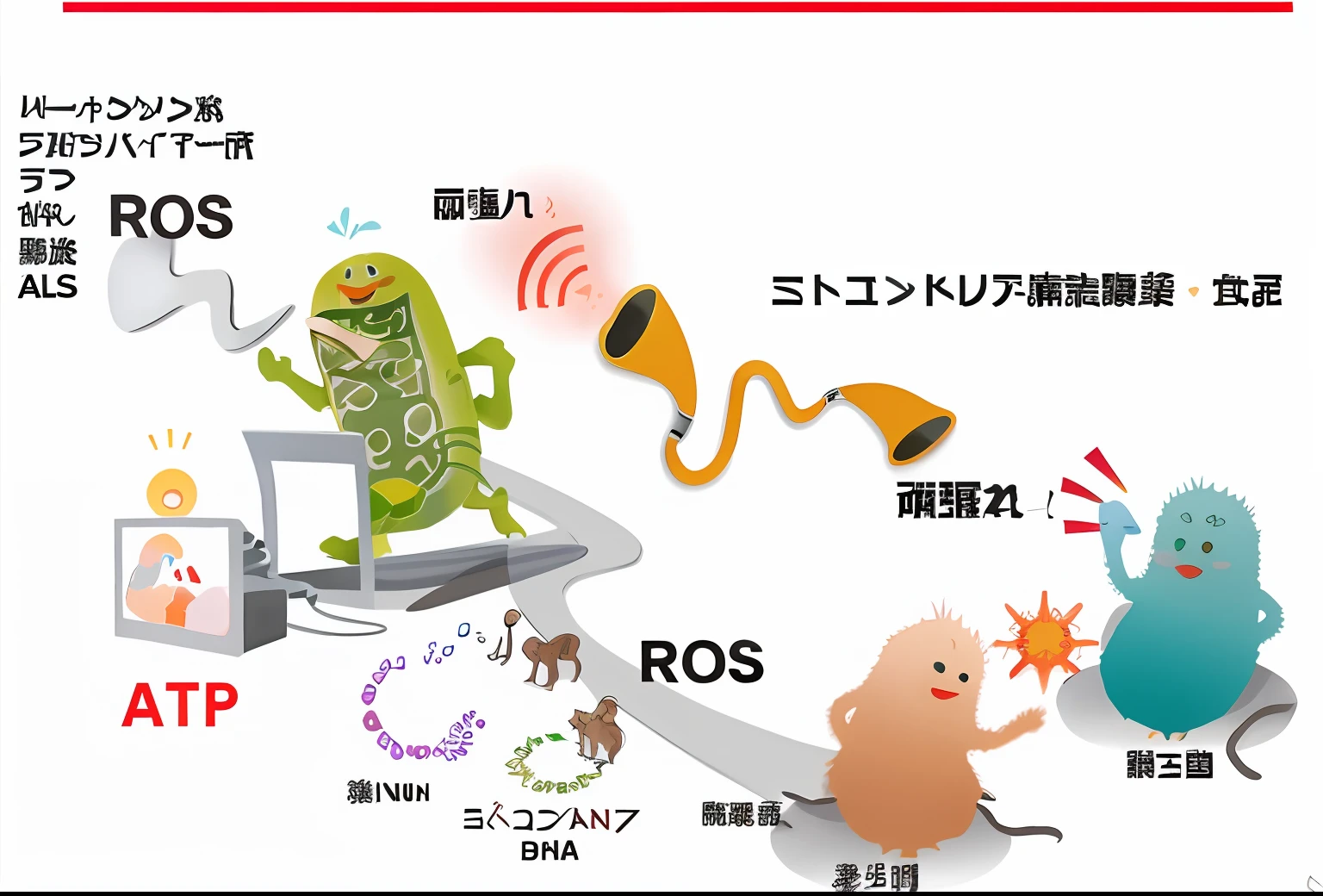 there are many different types of animals that are in this picture, rna bioweapon, illustration], virus, 🪔 🎨;🌞🌄, by Kose Kanaoka, bio chemical illustration, biohazard, radiation, ad image, by Nagasawa Rosetsu, by Tomioka Tessai, rossdraw, nanomachines, high resolution!!