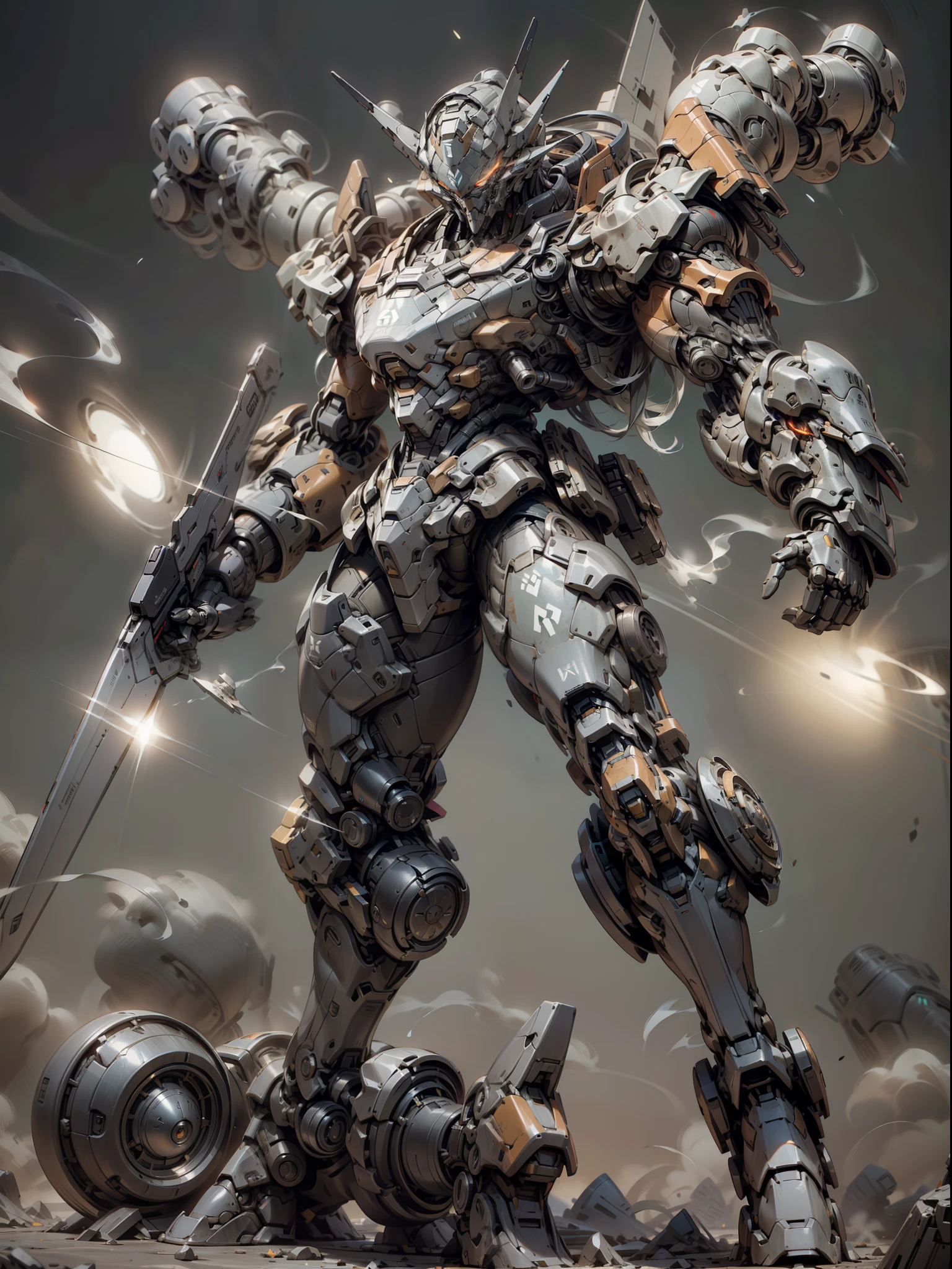 Tank Panzer Division with Huge Holding Huge Shield, Heavy Gundam, Face Mask Covered, Shield in the Air, Super Large Mechanical Shield, Smoke Surrounding, Tomahawk Wielding Pose, Perfect Body Proportions, Tall Figure, Full Body Shot, Super Detail, Male, Ninja, Metal Mech, With Black Mask, Wearing Black Mechanical Armor, Glowing Red Eyes, Perfect Body Proportions, Full Body Shot, Looking Up, Super Detail, IP by pop mart, Edge Light, Avatar, Octane Rendering, Blender, Clean Black Background, 3D, C4D, Best Quality, Very Detailed, Ancient Technology, HDR (High Dynamic Range), Ray Tracing, NVIDIA RTX, Super Resolution, Unreal 5, Subsurface Scattering, PBR Textures, Post Processing, Anisotropic Filtering, Depth of Field, Maximum Clarity and Acutance, Multi-layer Textures, Albedo and Highlight Maps, Surface Shading, Accurate Simulation of Light-Material Interactions, Perfect Proportions, Octane Rendering, Two-tone Lighting, Low ISO, White Balance, Rule of Thirds, Wide Aperture, 8K RAW, high efficiency sub-pixel, subpixel convolution, luminescent particles, light scattering, Tyndall effect