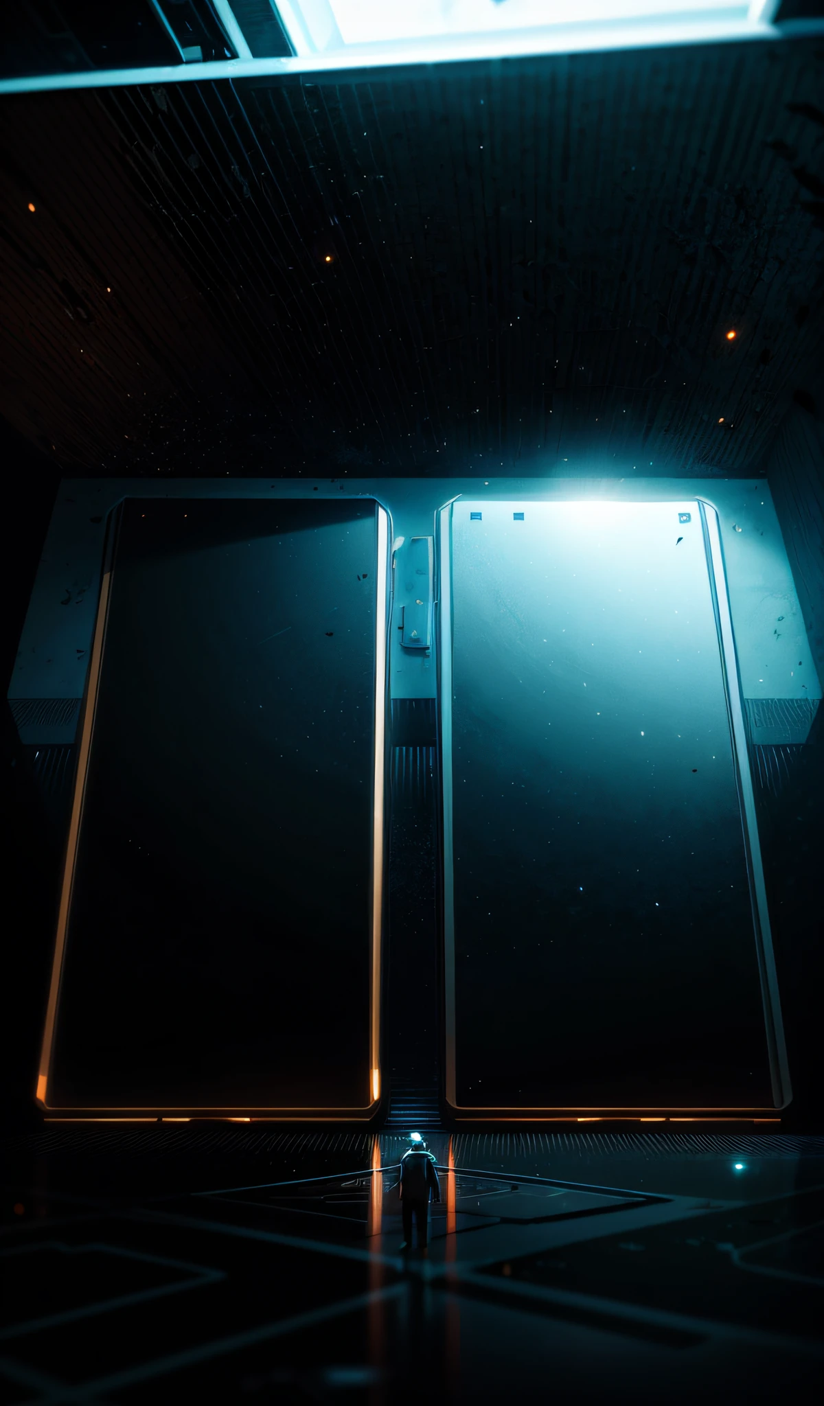 ProtossAI, No Man, Tech, Close-up, Sci-Fi Scene, High Resolution, Flat