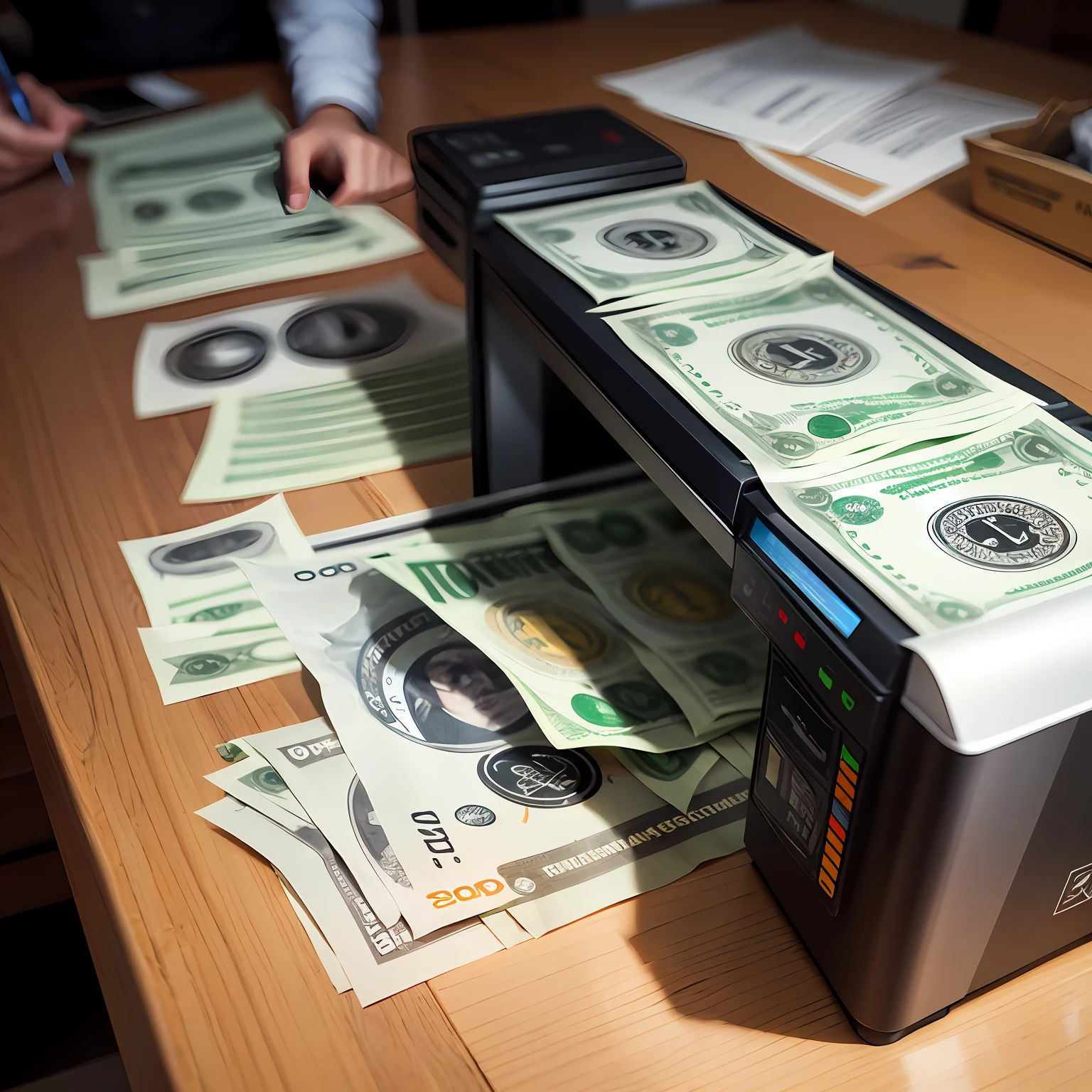 Banknotes printed with garbage