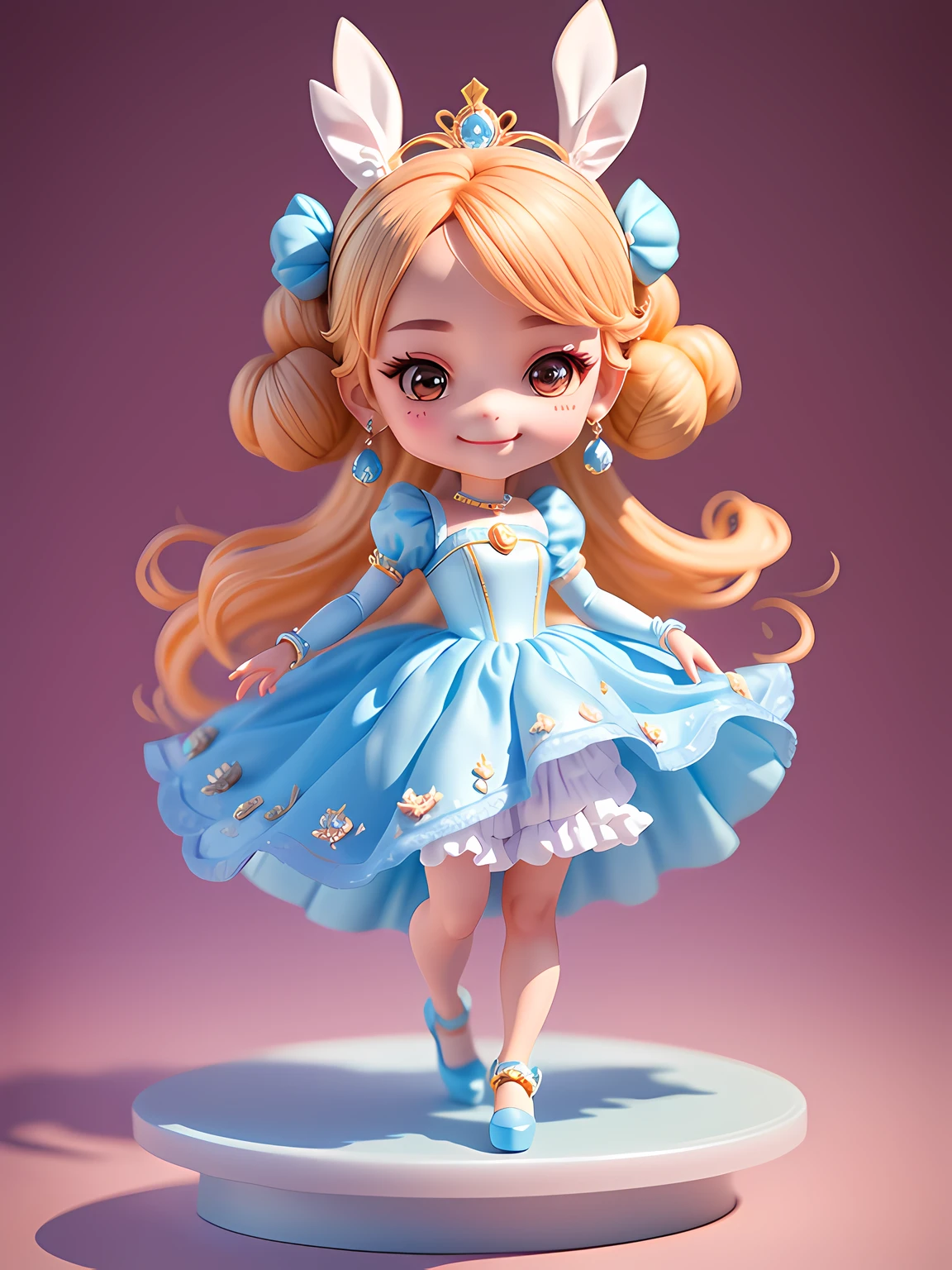 (Masterpiece), (Excellent), (Super Meticulous), (Full body: 1.2) On the table there are two statues of Alice and Penguin, Nendoroid, style Nendoroid, Nendroid, Nendoroid 3 D, Alice Falls Down the Rabbit Hole, Nendoroid Eyes, Like Alice in Wonderland, Alice in Wonderland, Alice in Wonderland, Alice in Wonderland, Cyberpunk, Alice, vinyl toy statue